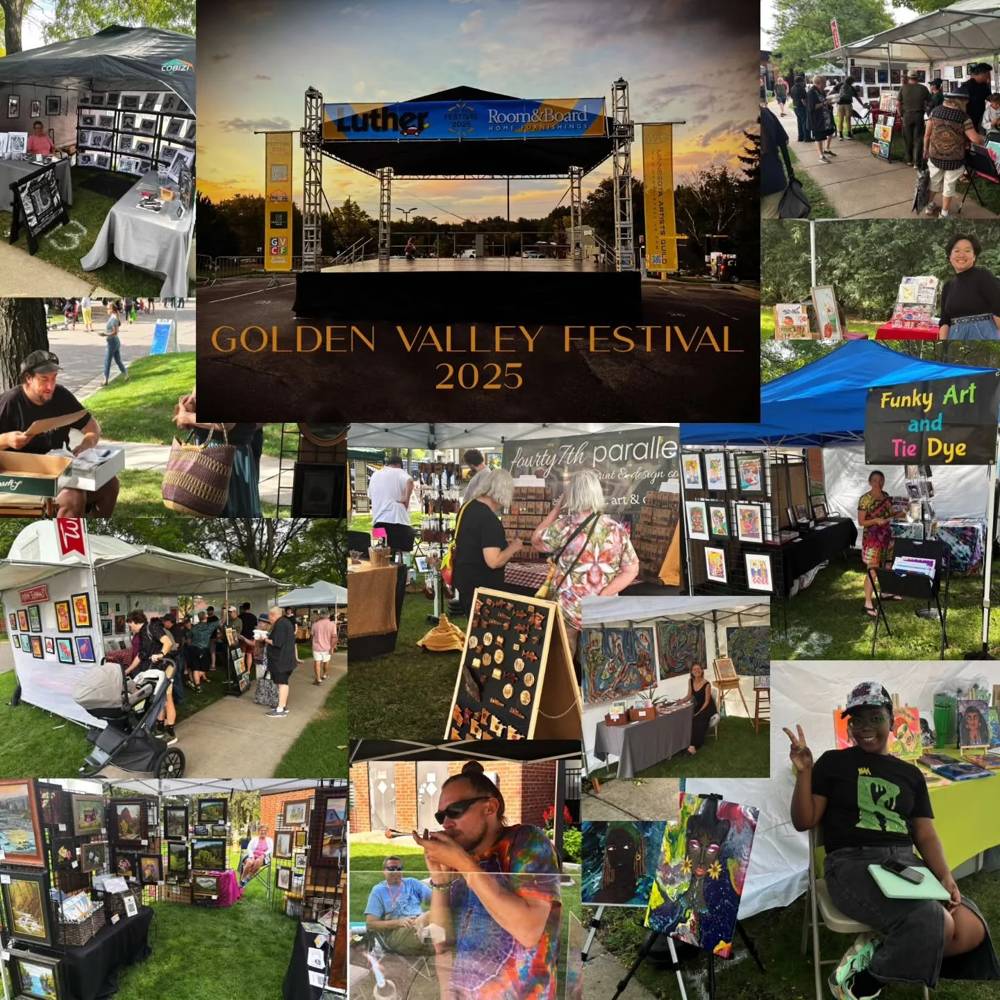 Golden Valley Arts and Music Festival weekend recap from @mn_artists_guild &hellip; what a fantastic show! So many great people and conversations this weekend. Thanks to everyone who came out and supported local artists!

Next Saturday we're back to 