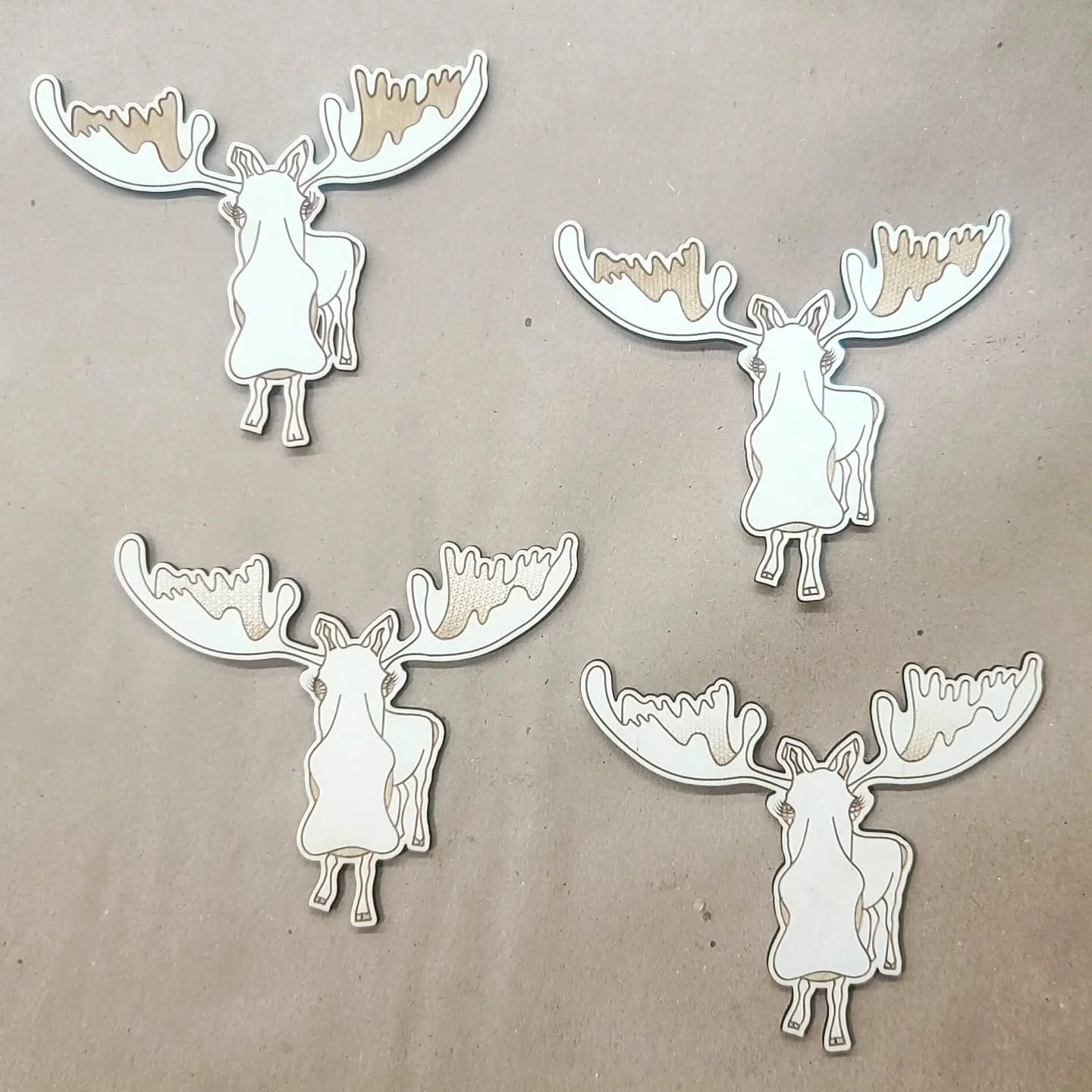 Moose migration... A few more tweaks and we're almost there...

#Moose #LaserCut #DesignProcess #Prototyping #47thParallelArt