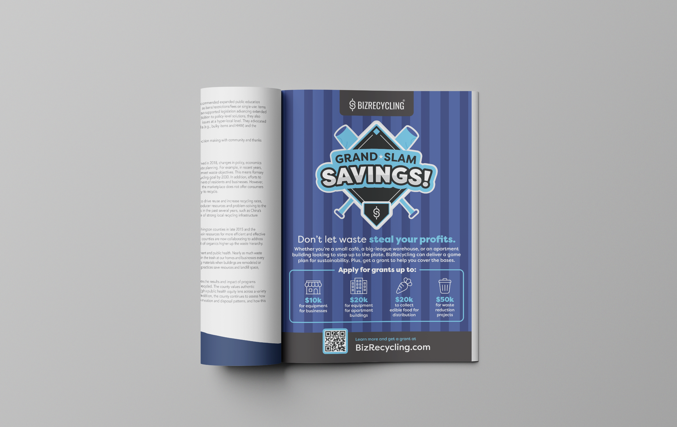 BizRecycling x Saints Print Ad