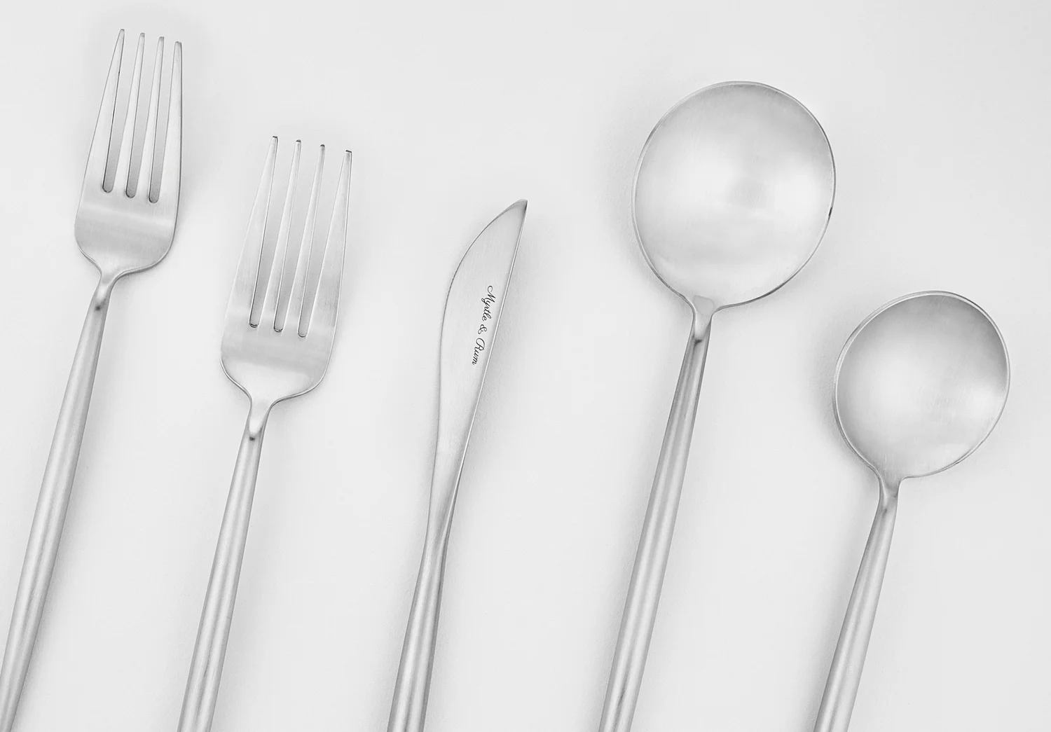 Emma Brushed Silver Flatware 20 PC Set — Myrtle Rum