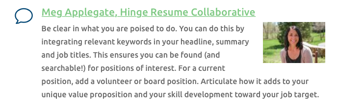 Meg Applegate, Ask the Experts Contributor, National Resume Writers' Association.png