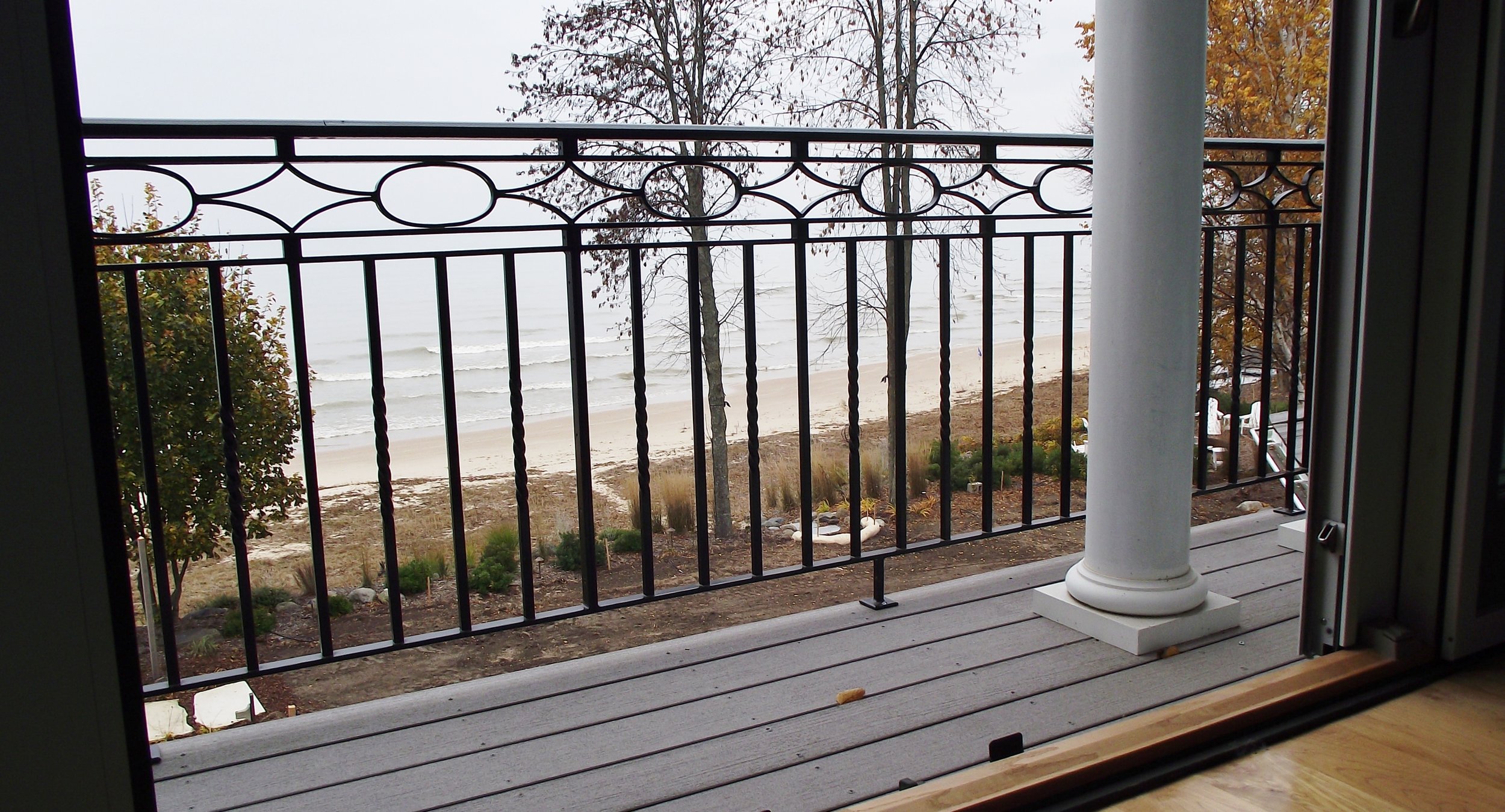 Lakefront Home Exterior Railing