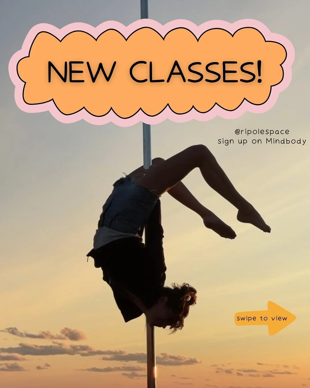 Lots of new options to fit more pole into your schedule! 

**Filthy Flow with @poleflameprincess new class time is Tuesdays at 6pm💃**

We&rsquo;ve also updated our studio rental &amp; private lesson schedule to include even more time options 👀 Book