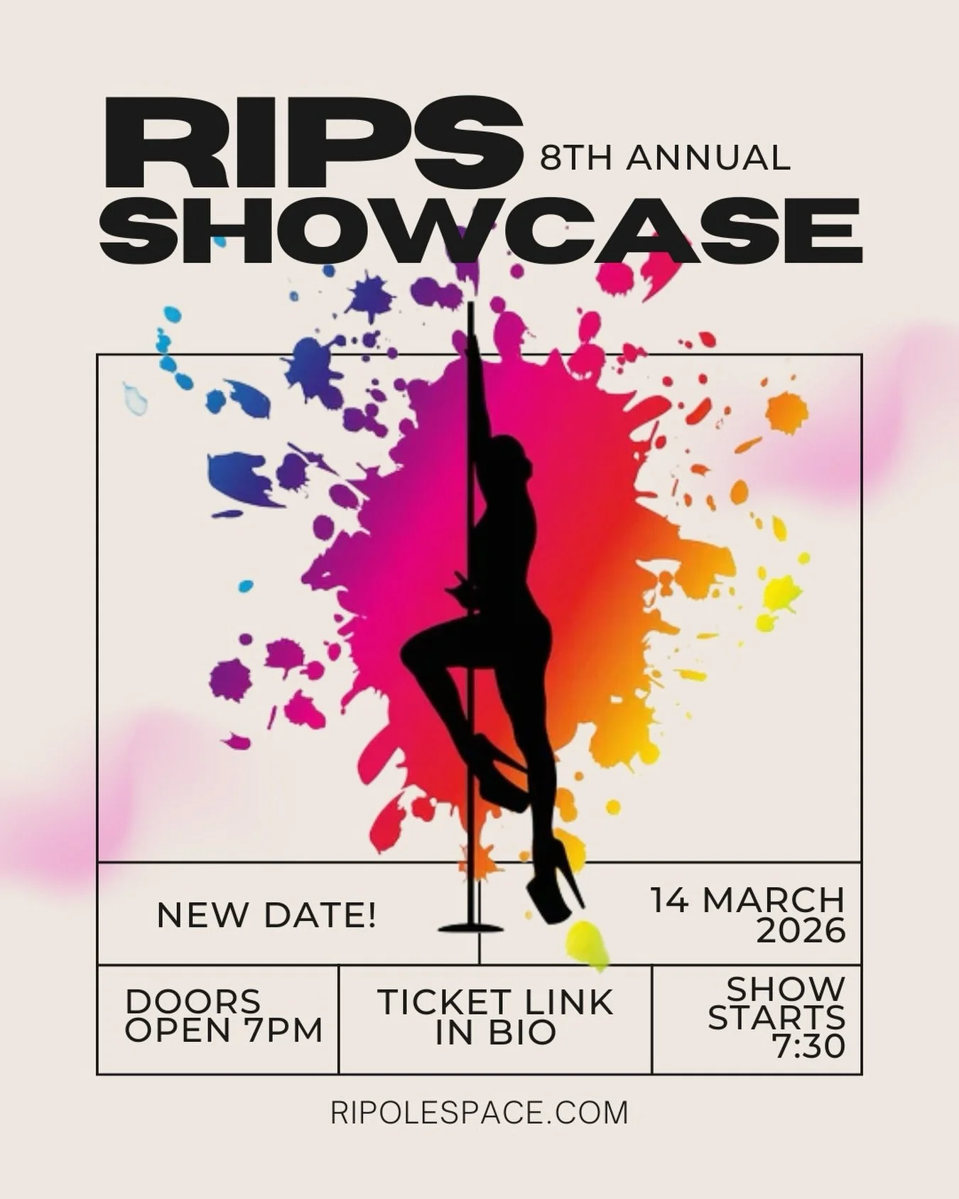 Join us on Saturday March 14th for our 8th annual showcase! Tickets are now available through the link in our bio 🎟️