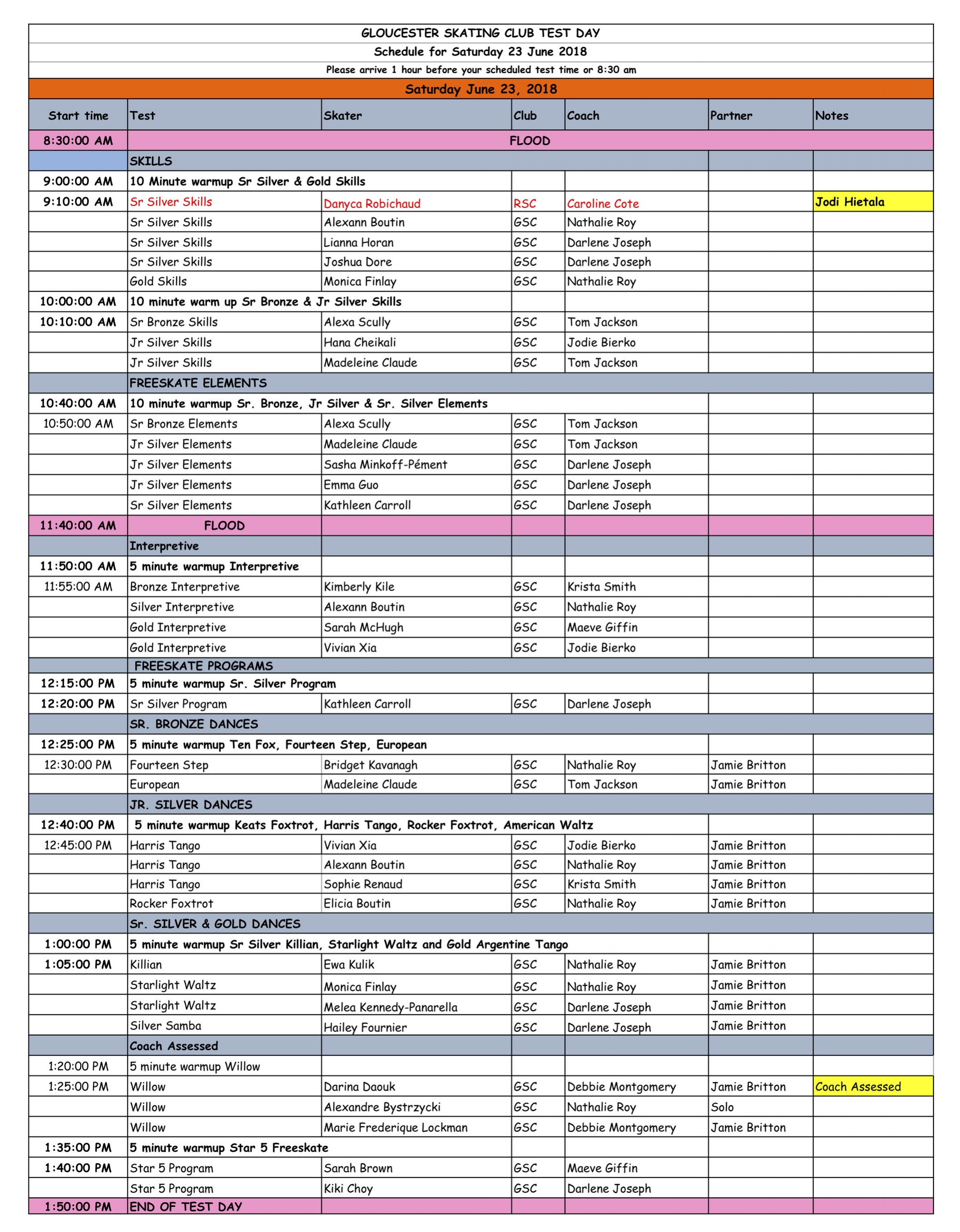 Gloucester June 23 Test Day Schedule.jpg