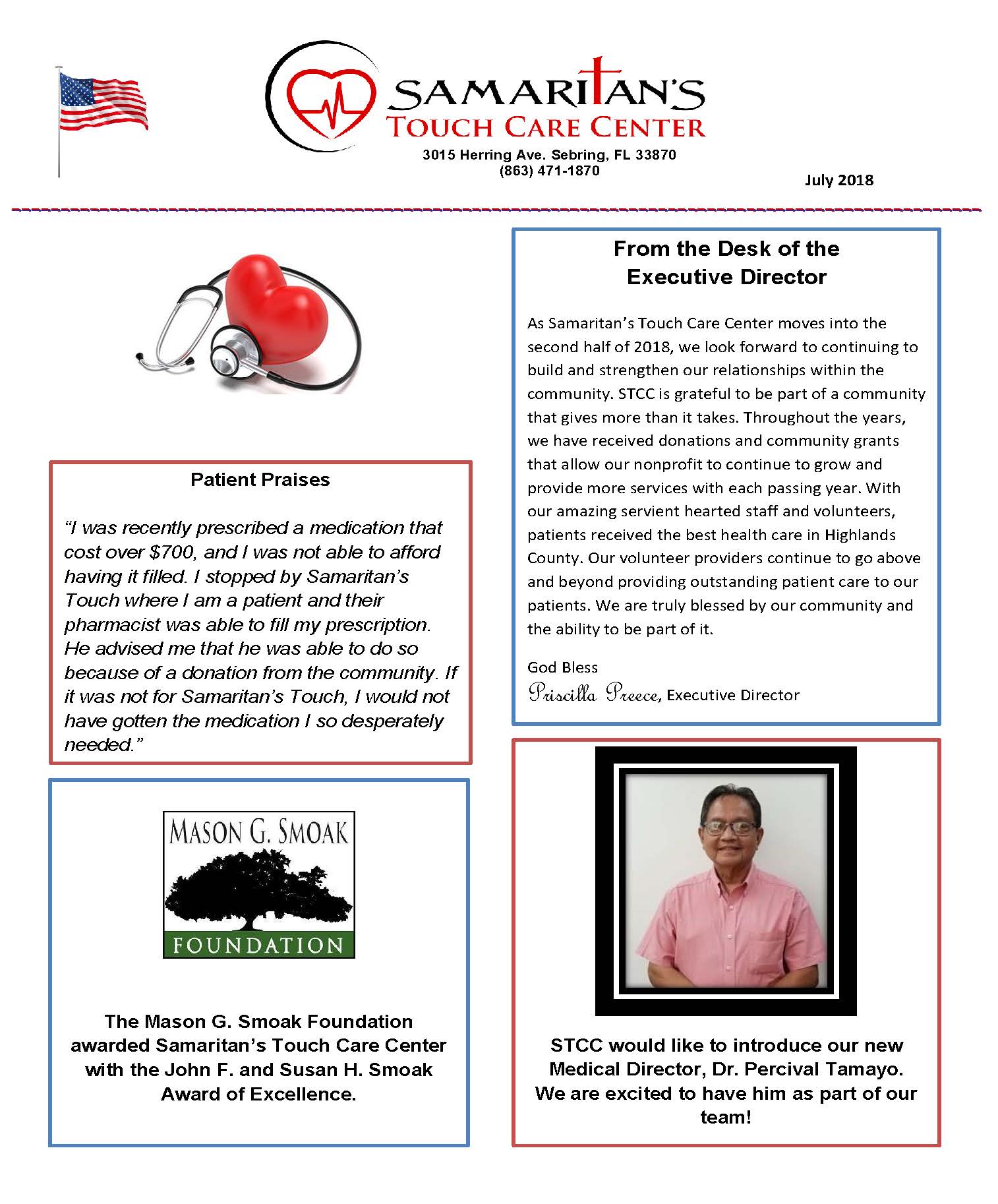 STCC's July 2018 Newsletter