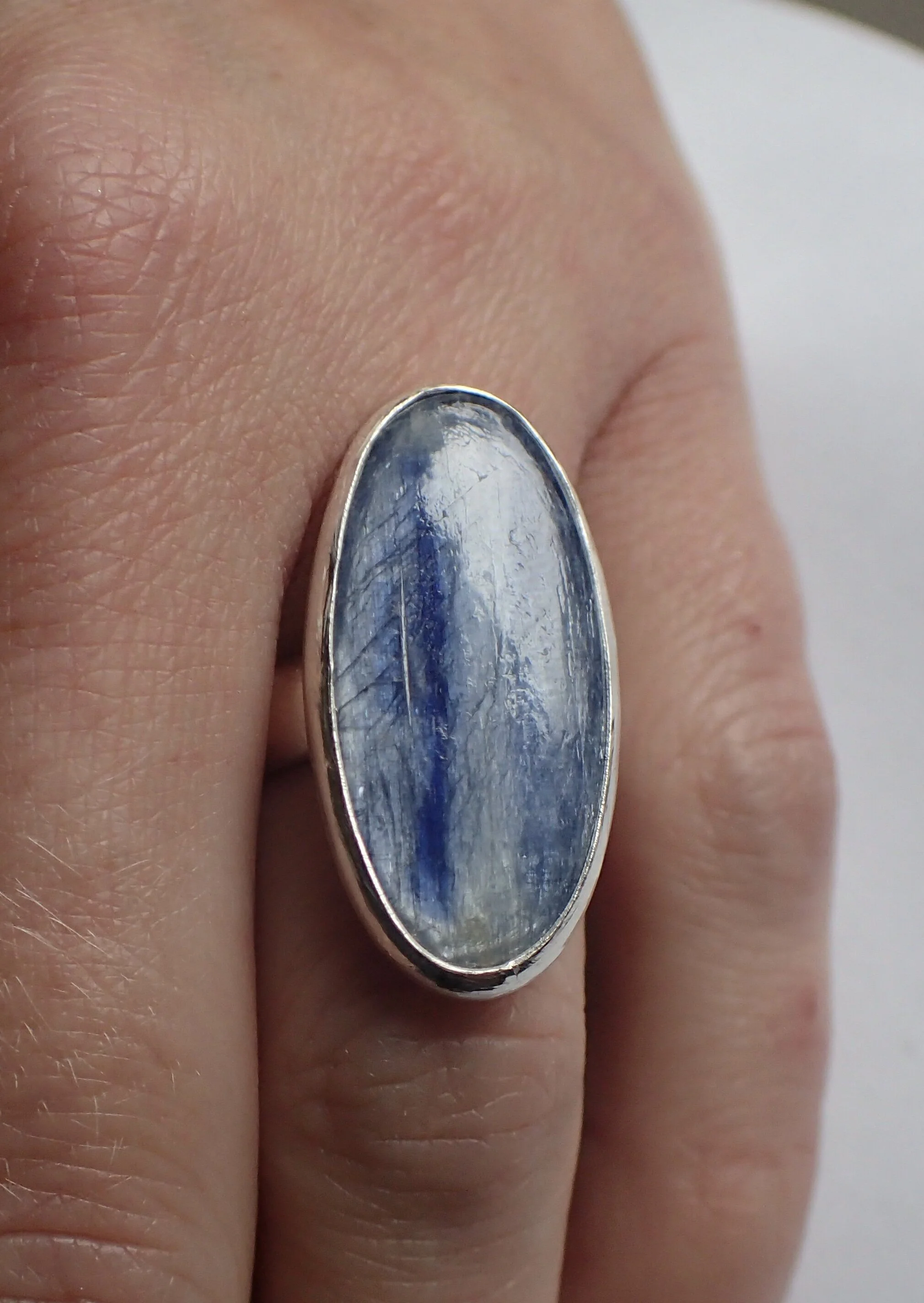 Labradorite and Silver Ring, size 6.5