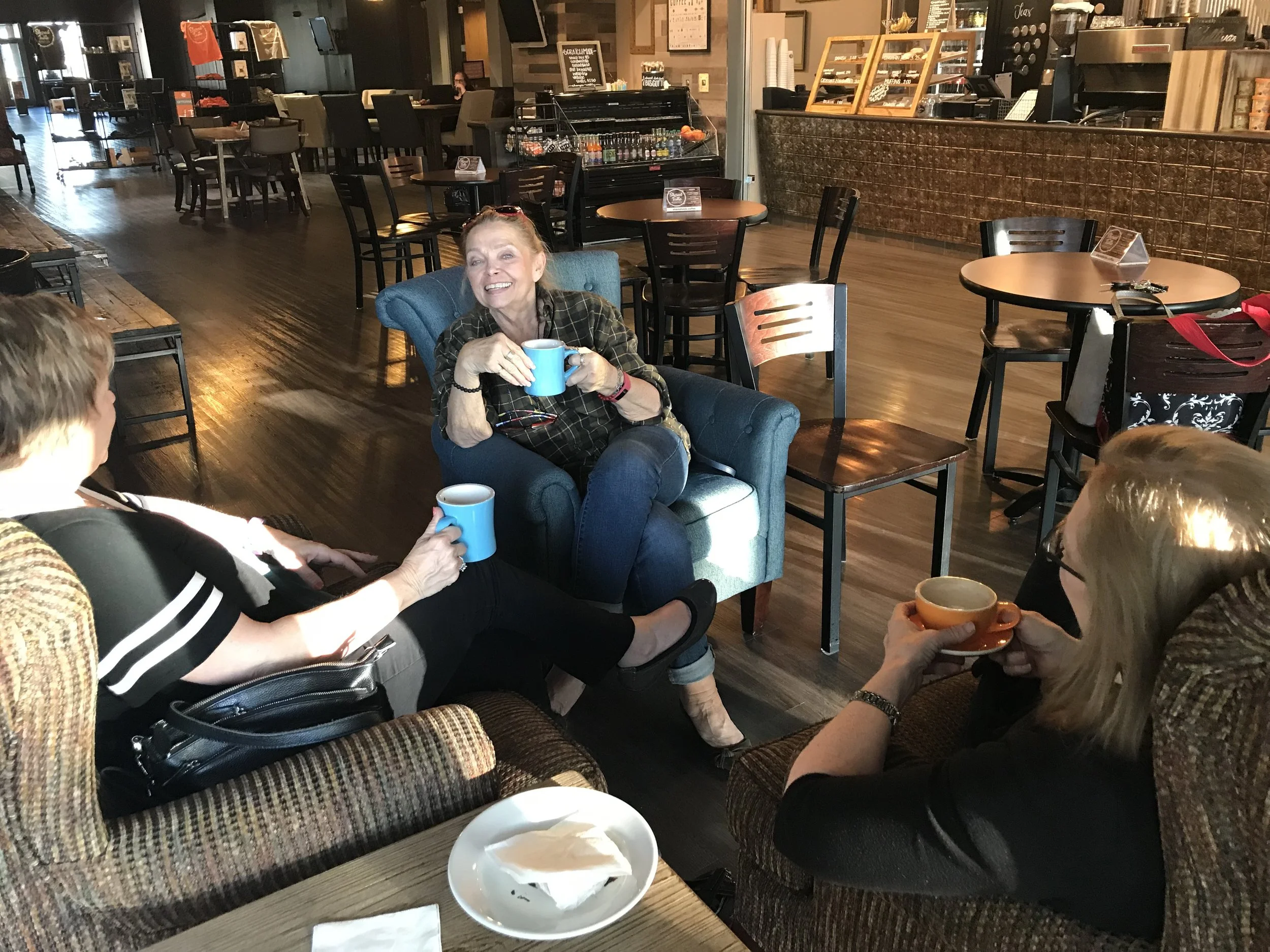 Shared Table Coffee with Friends