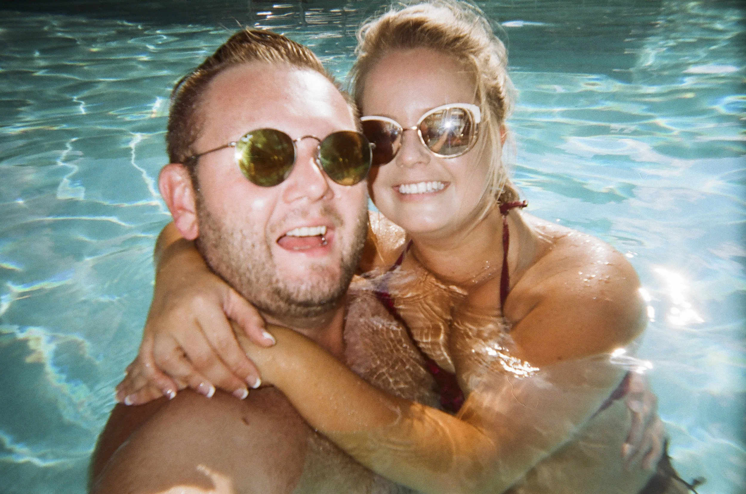 Summer fun with Audra - Shot on Poloroid Disposable Camera - 35mm Film (Re-Loaded) - Indianapolis, IN