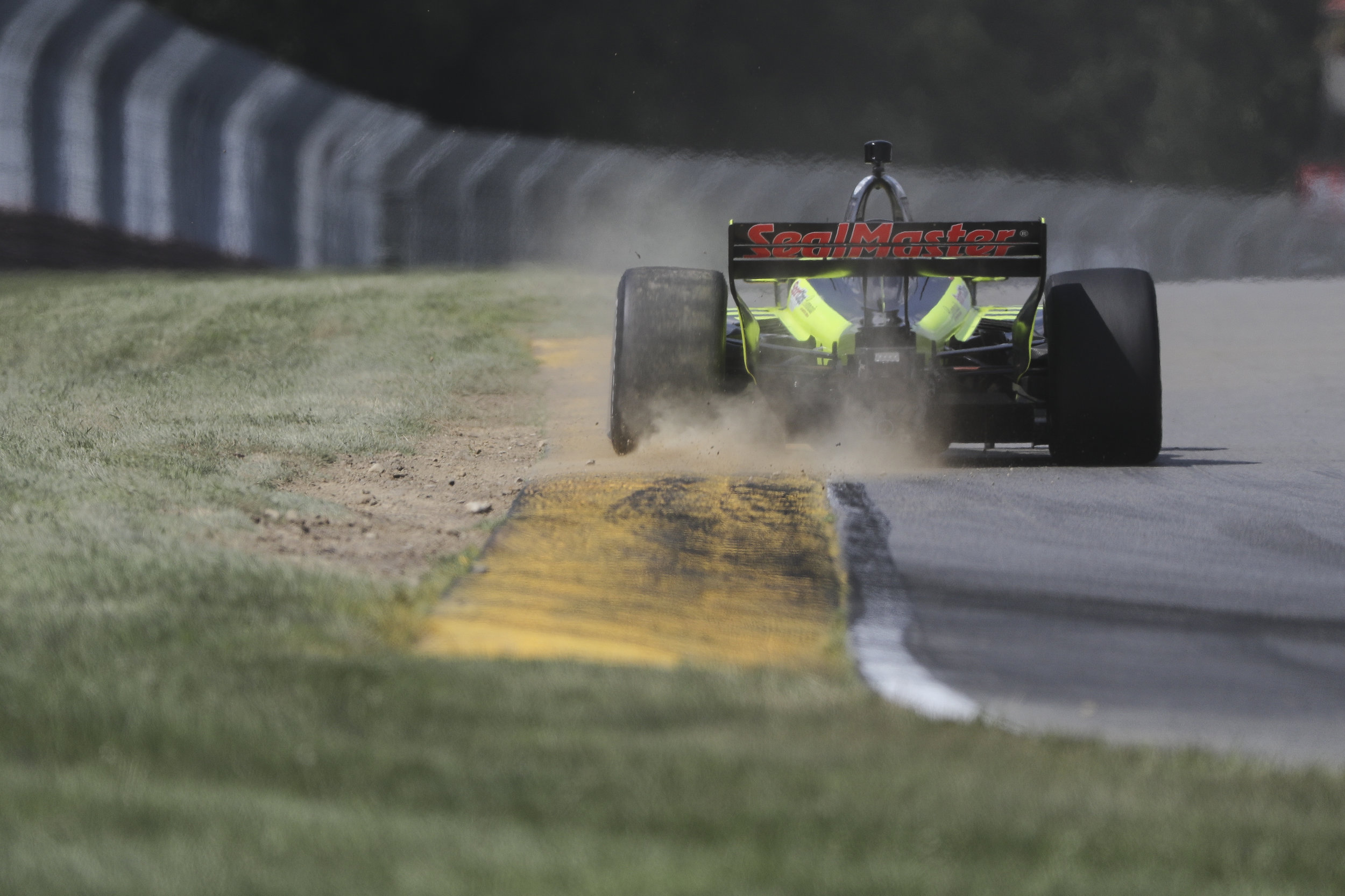 Sébastien Bourdais, hanging it out there.
