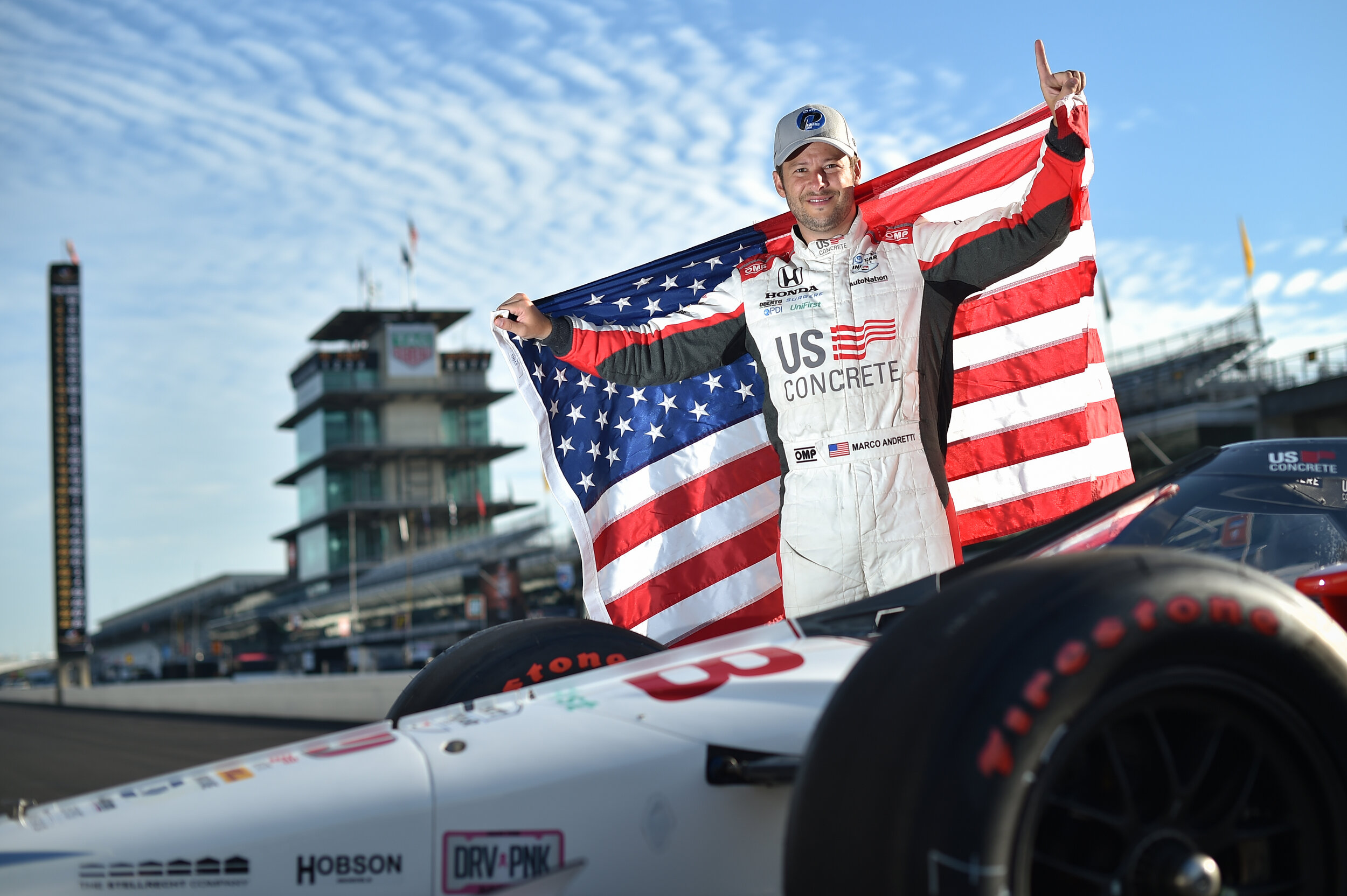 Marco Andretti on the Pole for the 2020 Indianapolis 500.