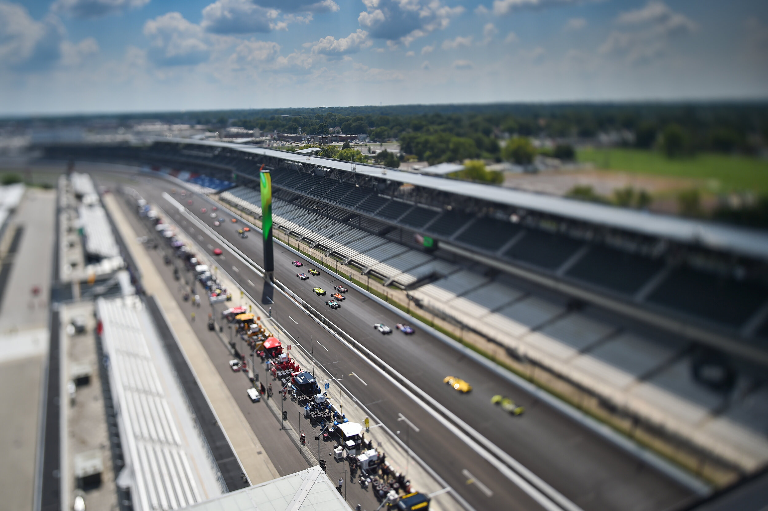 Start of the 2020 Indianapolis 500.