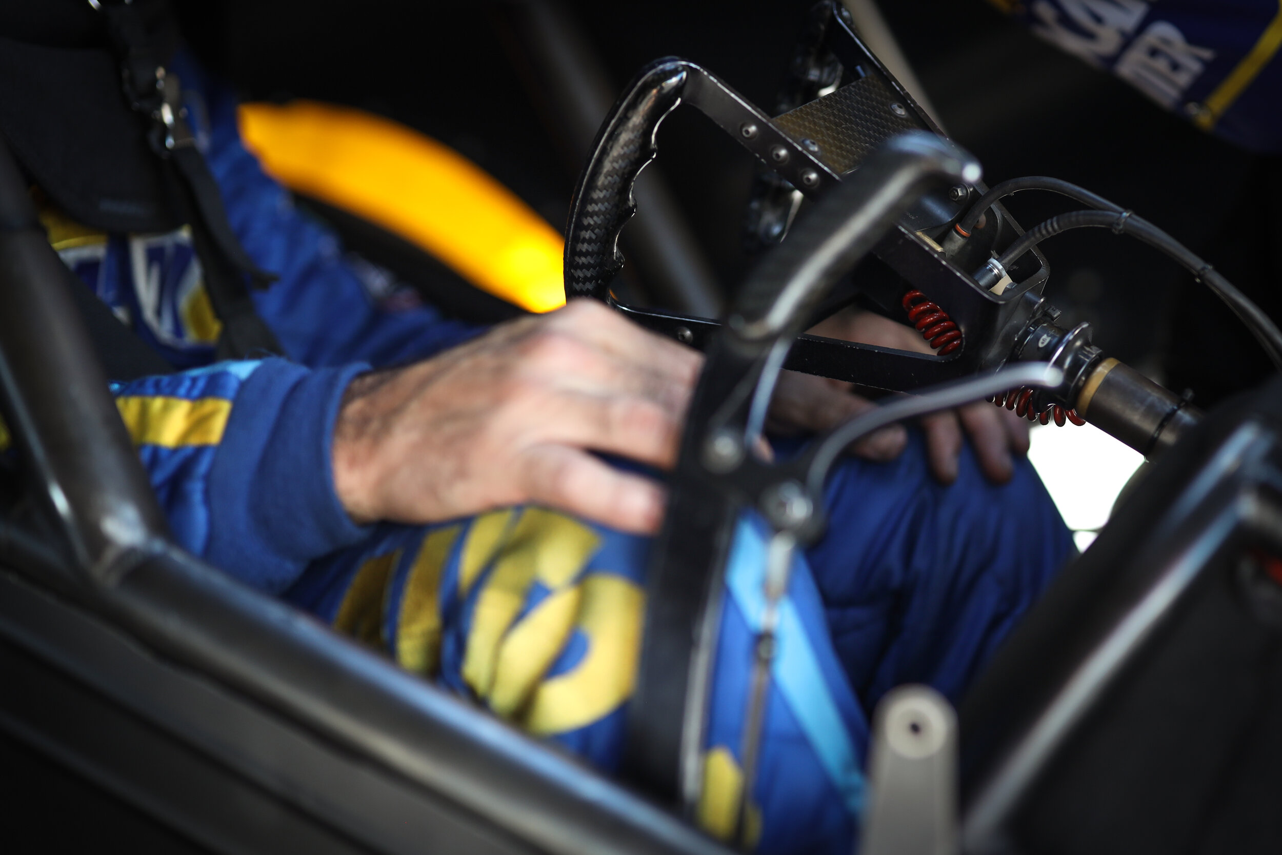 Behind the wheel, Ron Capps.