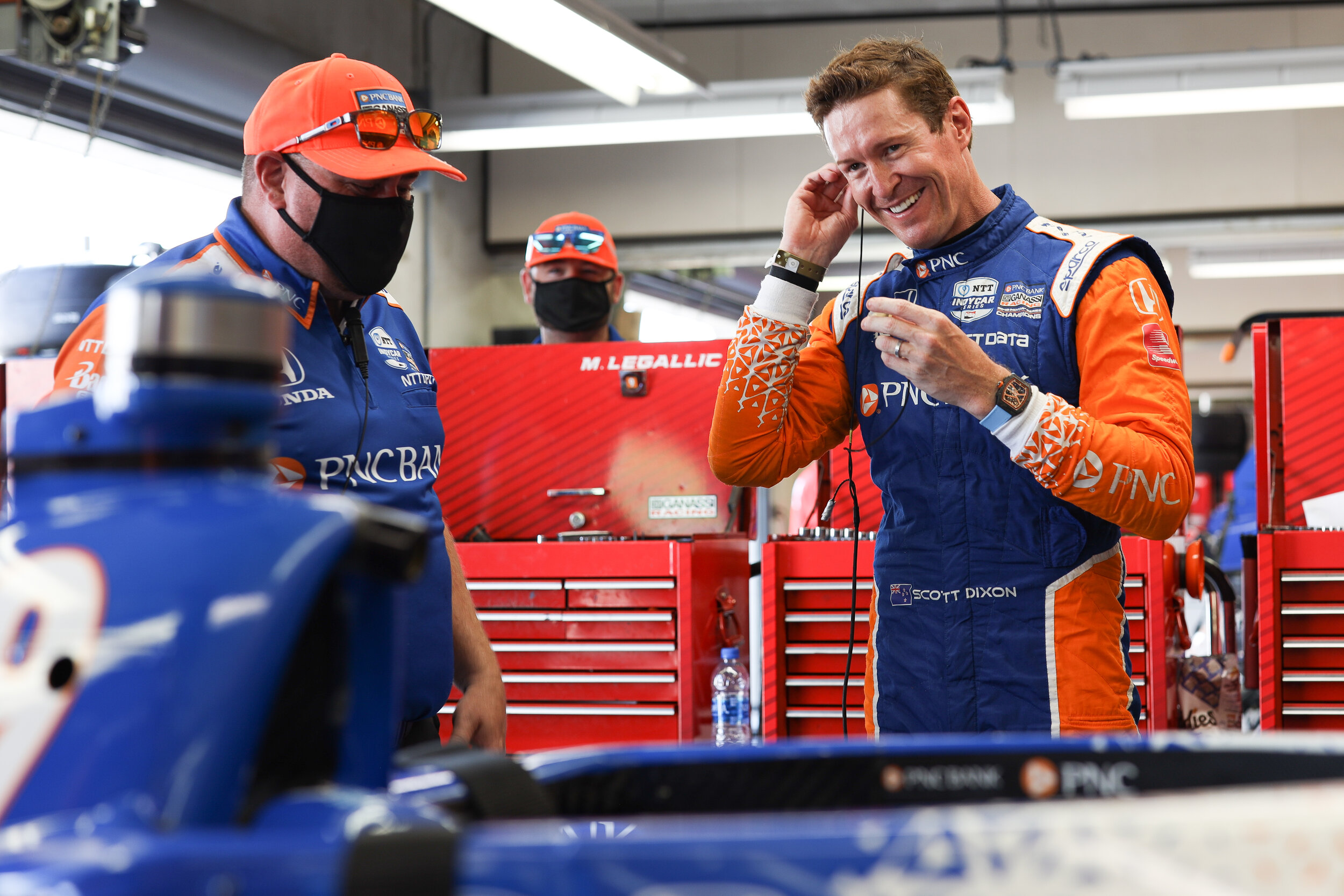  Calm, cool and collected. Who else could laugh during the the most intense qualification session of the year, pole day? That’s right it’s Scott Dixon. 