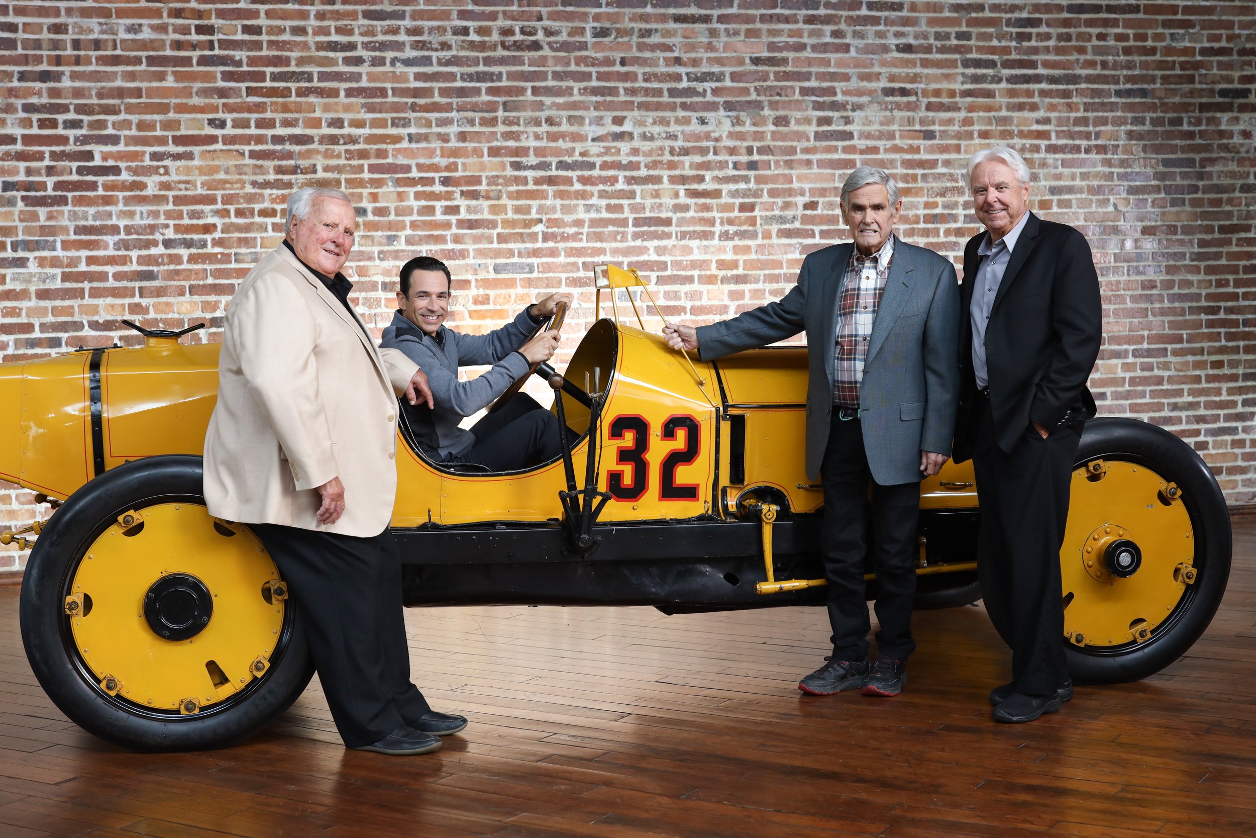 AJ Foyt, Helio Castroneves, Al Unser, Rick Mears - Indianapolis, IN.