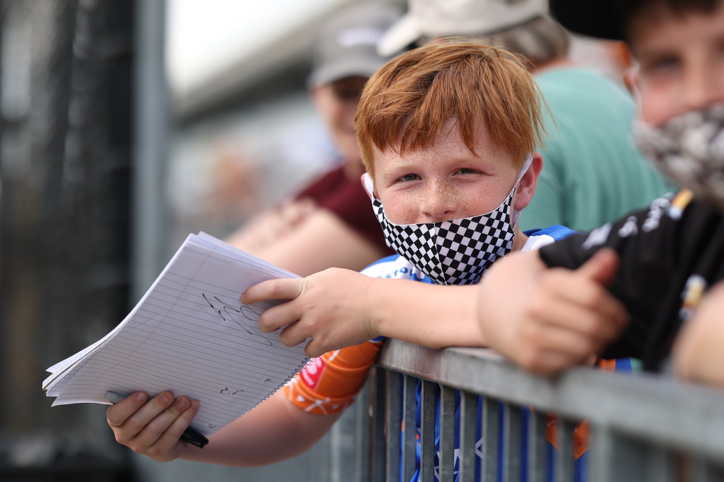 A Young Fan - Indianapolis Motor Speedway.