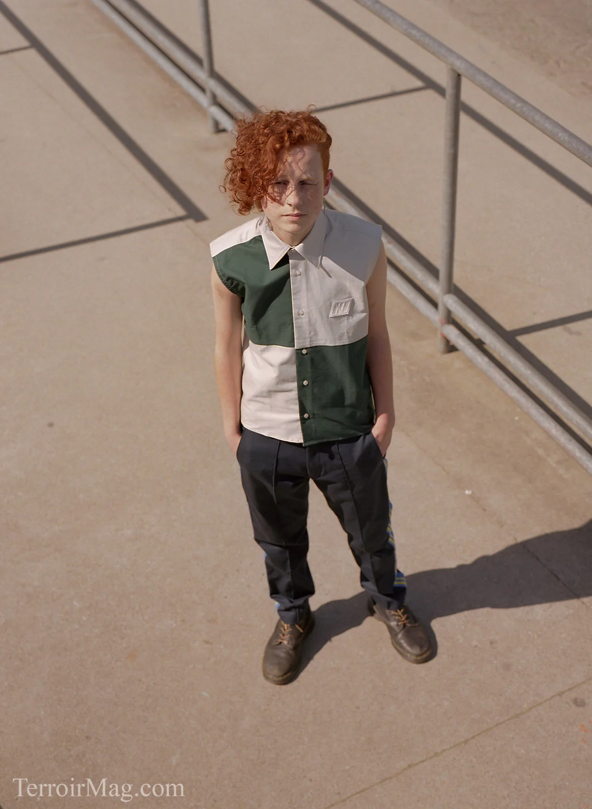 Top | Xander Zhou from Secret Location Bottoms | GCDS from Secret Location Shoes | Model Owned