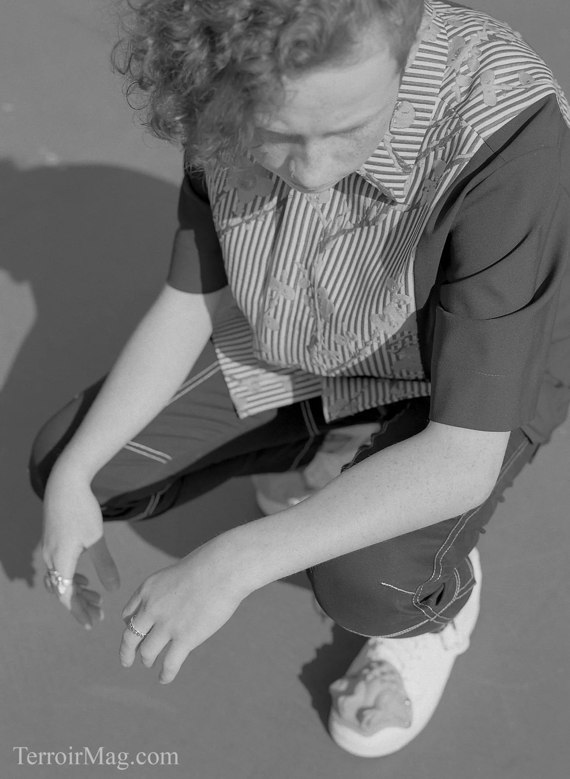 Top | 22/4 from Secret Location Bottoms | Xander Zhou from Secret Location Shoes | Model Owned Earring | Model Owned