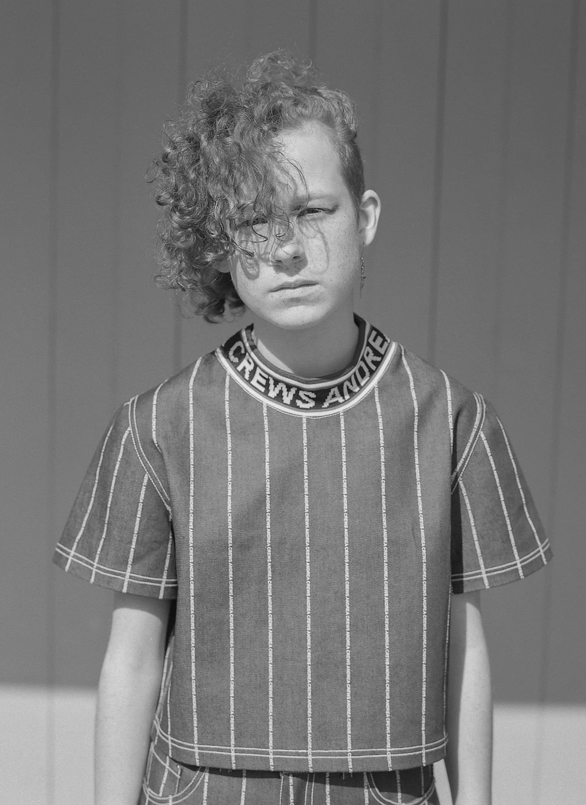 Top | Andrea Crews from Secret Location Bottoms | Andrea Crews from Secret Location Earring | Model Owned Shoes | Vans