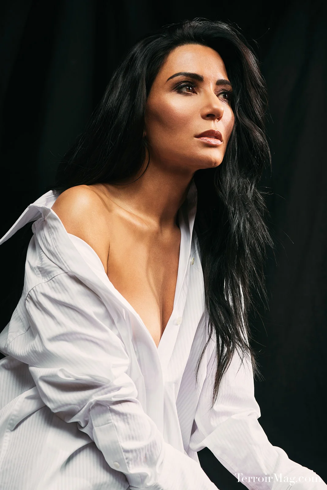 Photographed by: Noah Asanias Shirt Dress - Helmut Lang
