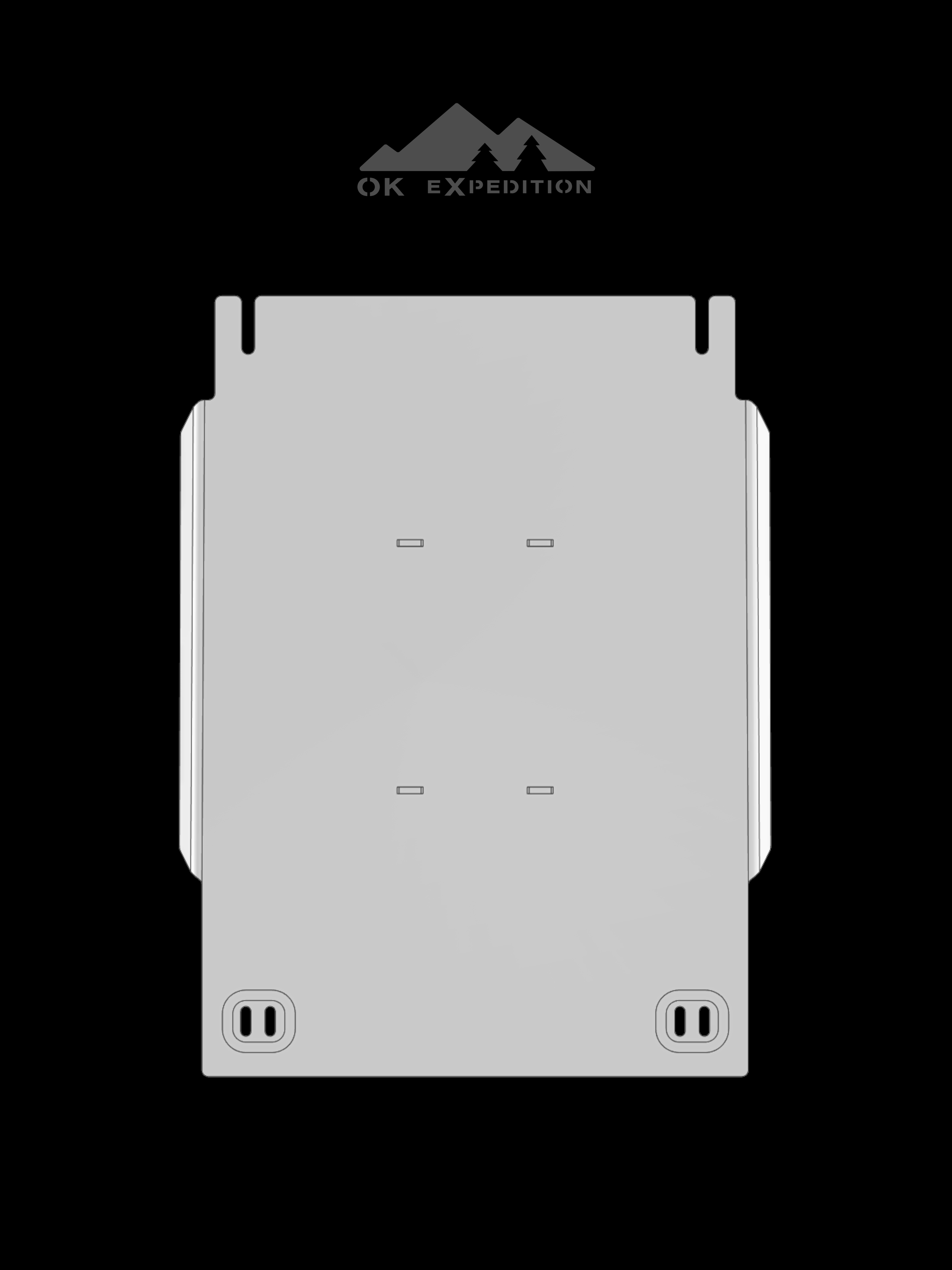 '03'09 GX470 Gas Tank Skid Plate — OK eXpedition