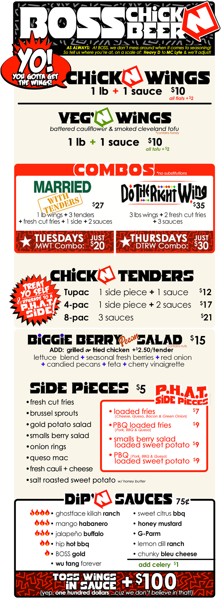 Boss Rambler Menu Boss ChickNBeer