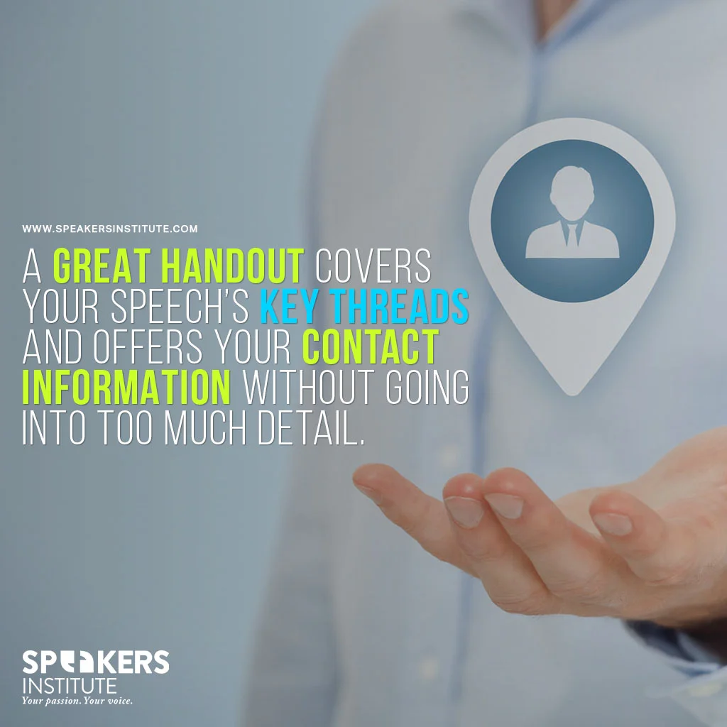 Should You Offer Handouts At Your Events? (And Two Other Ways to Turn Your Next Speaking Gig into a Networking Opportunity)