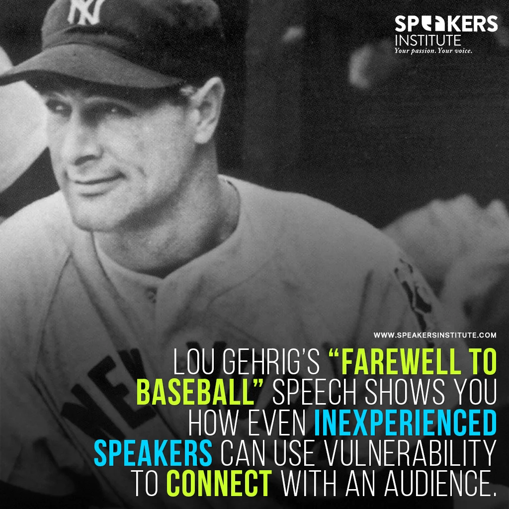 Lou Gehrig’s Farewell to Baseball Address (And How One Man Showed a Vulnerability That Enraptured His Audience)