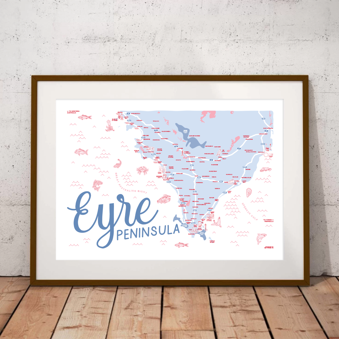 A3 Eyre Peninsula Print