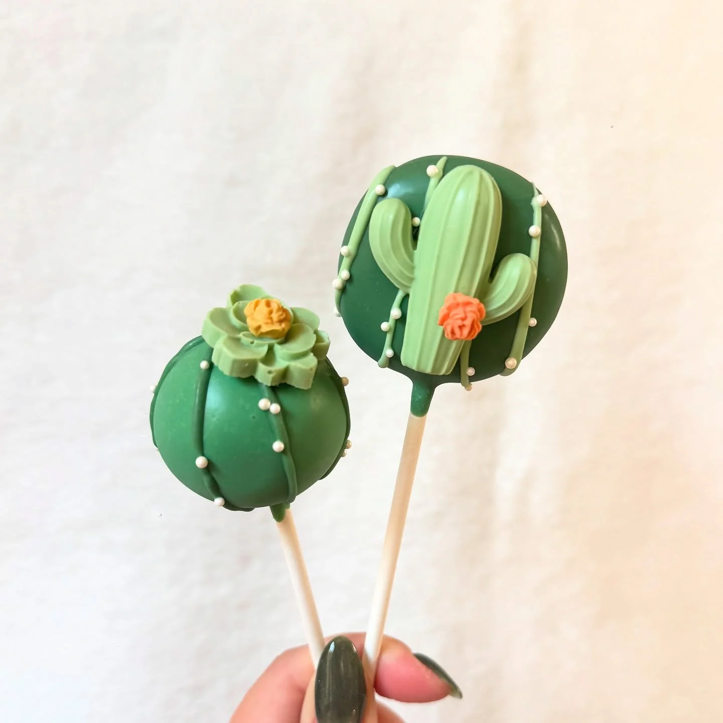 Cute lil cacti 🌵🌸

#cakepop #cakepops #cakepopart #dessert #sweets #sandiegosmallbusiness #cacti #cactus #desert