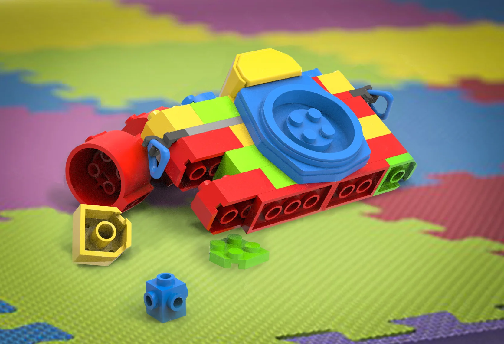 LEGO Nikon FM2 | Keyshot Assembly | Keyshot Rendering 2