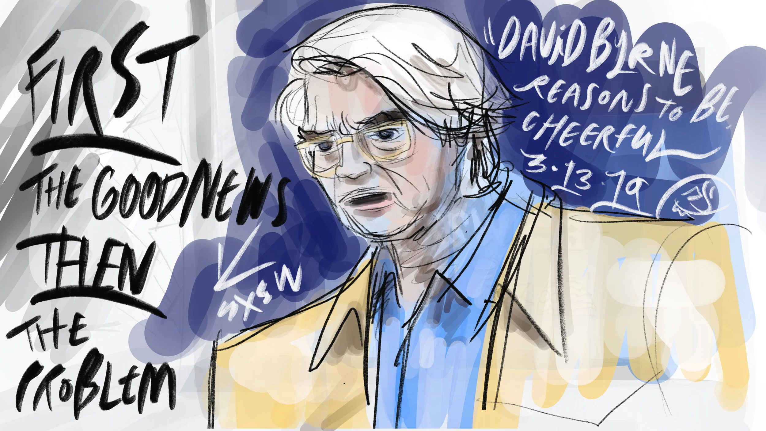 Featured Session: Reasons To Be Cheerful. David Byrne’s notes on the environment and social issues that have become a multimedia project helping him deal with everyday life.
