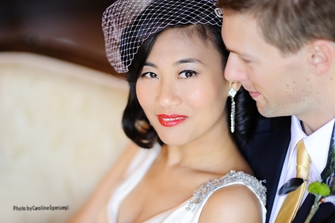 I am so thankful for Margaret Lai for my wedding make-up and hairstyling. I felt beautiful! My straight hair was styled and pinned into dramatic pin-curls and my make-up looked glamourous. Working with pictures of my dress, accessories and wedding decor, Margaret put together a complimenting vintage look that was exactly what I wanted. My make-up did not look heavy but instead focused on creating a flawless complexion. As someone who does not typically wear make-up, I wasn't sure what I wanted for my wedding make-up, nor did I understand the effort required for a professional make-over. The consultation appointment with Margaret was informative and a great experience. She provided skin care tips and answered all my questions. She experimented with a number of ideas and colours starting with more muted colours and moving towards vivid colours. She asked me questions throughout the appointment to gauge my comfort level and documented all the details. I was also impressed with Margaret's make-up kit which is filled with an extensive collection of high quality cosmetics and supplies. Having numerous skin sensitivities, it was important to have no side-effects or skin irritation after the consultation appointment or the wedding. I would happily recommend Margaret Lai to any bride. Pei Pei Chu