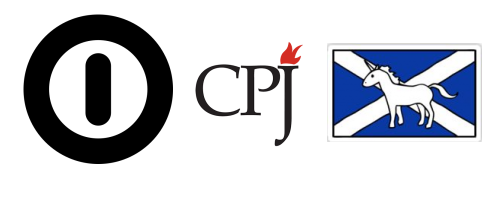 Power symbols: on-off, Committee to Protect Journalists, Unicorn Mercat Cross