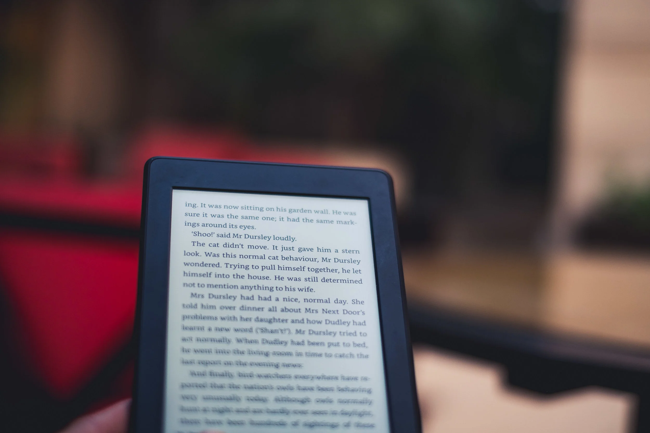 A Kindle Paperwhite device