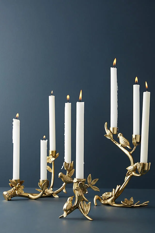 Floral Fauna Taper Holder