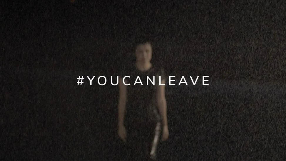 You Can Leave is Josefinas’ slogan for the campaign against domestic violence in association with Brooke Axtell. Credits: Josefinas.