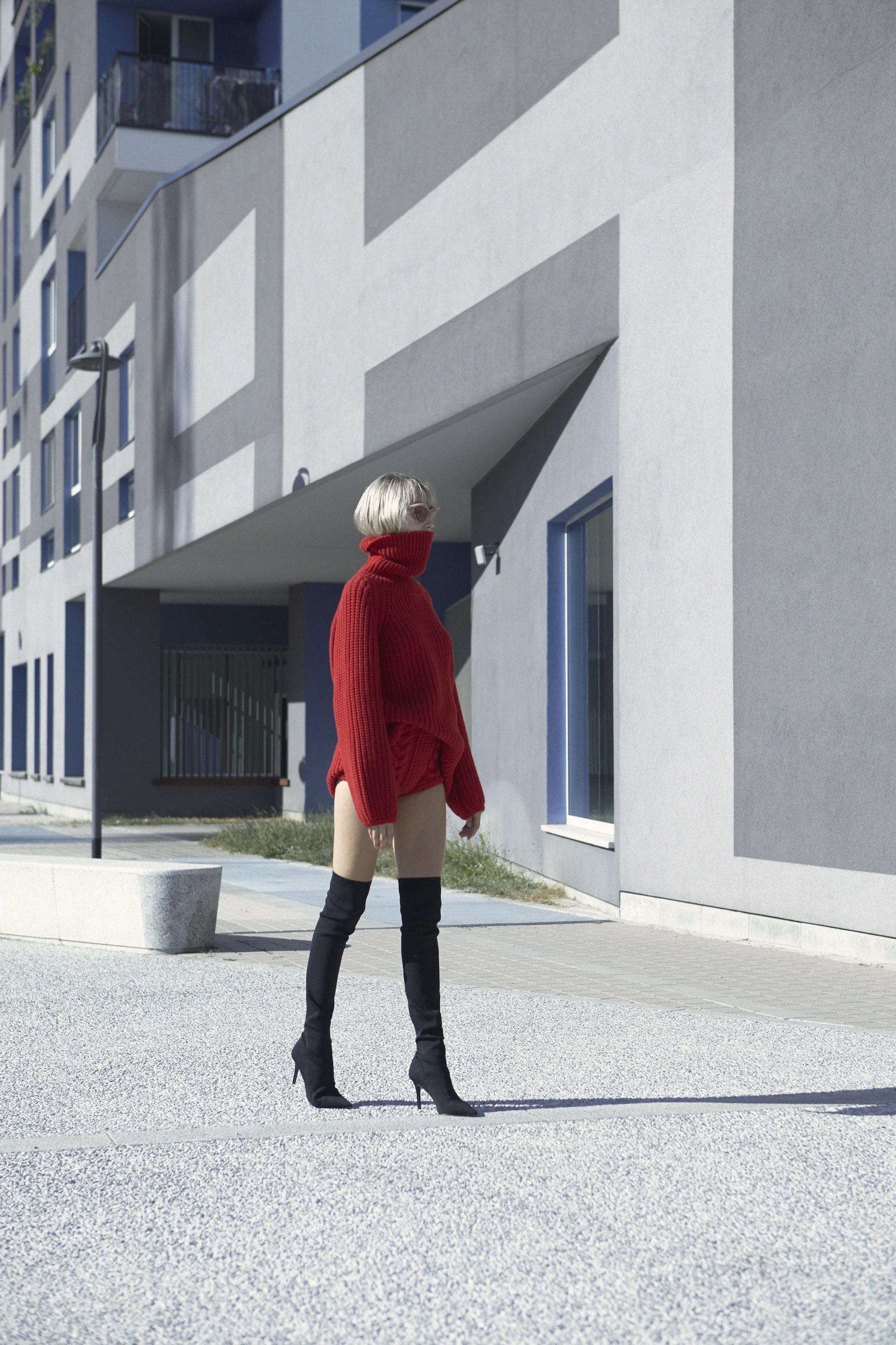 Jumper and culotte 16R Firenze - sunglasses Mykita+MaisonMargiela - Boots Mango