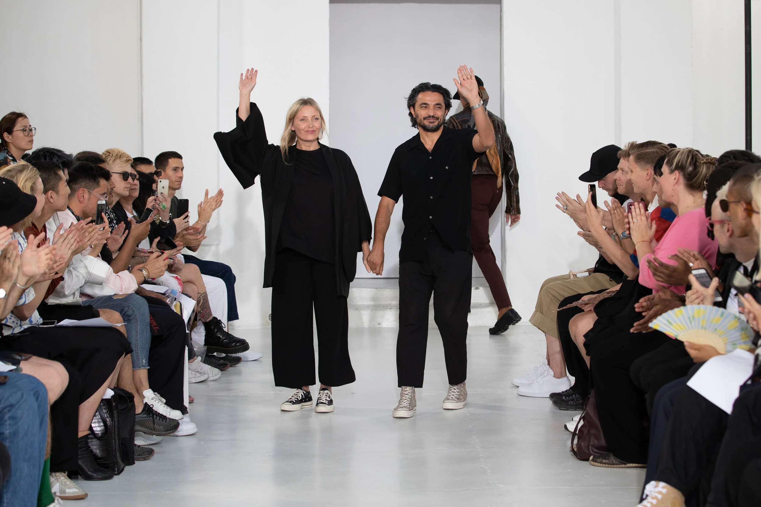 Ellia Art Gallery, Rue de Turenne, Paris, France. 18th June 2019. CMMN SWDN show their Spring Summer 2020 designs at their catwalk show during Paris Fashion Week Mens 2020. ©Chris Yates