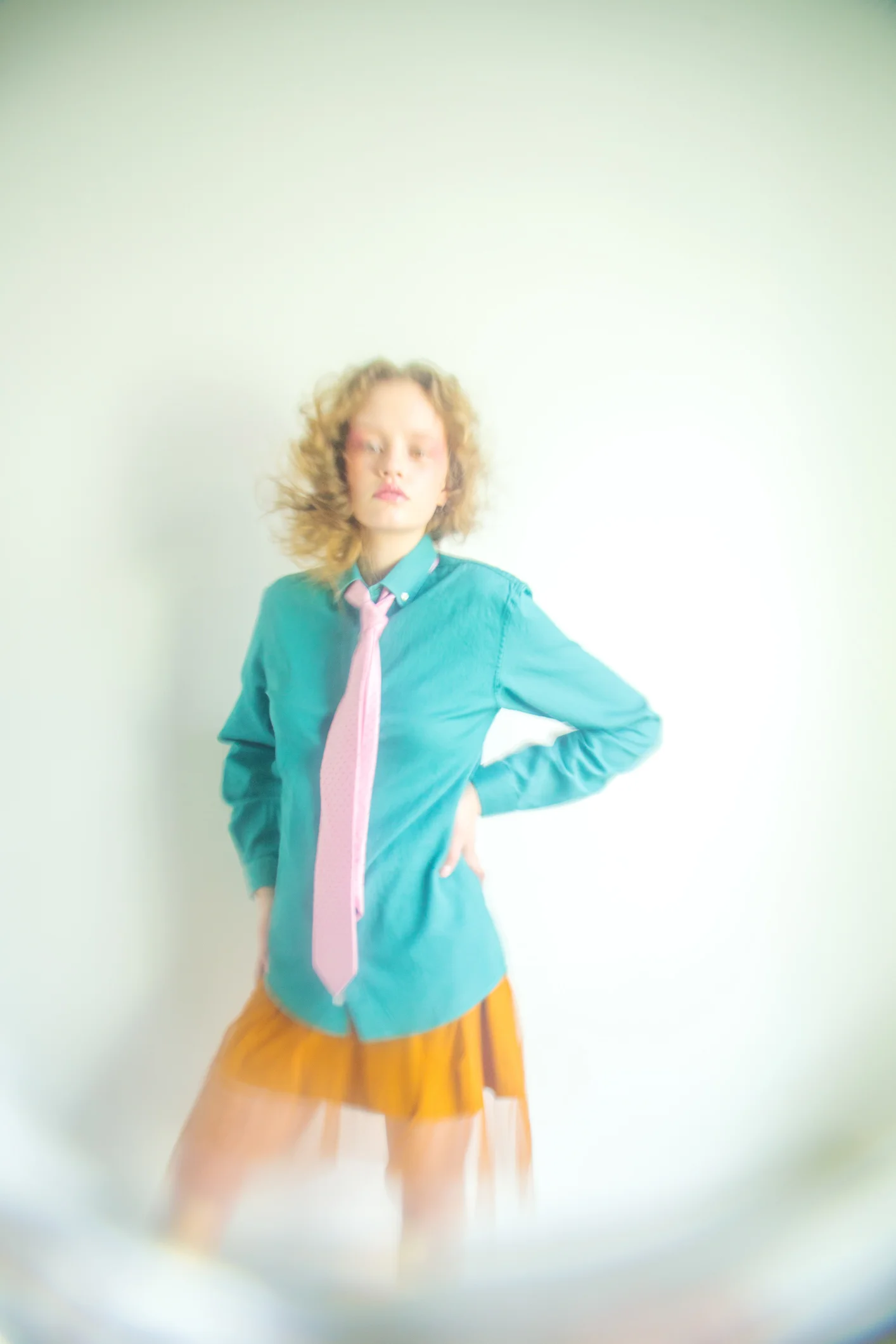 shirt Frank and Oak tulle skirt Manya Sibal shoes Zara tie Hugo Boss socks American Eagle