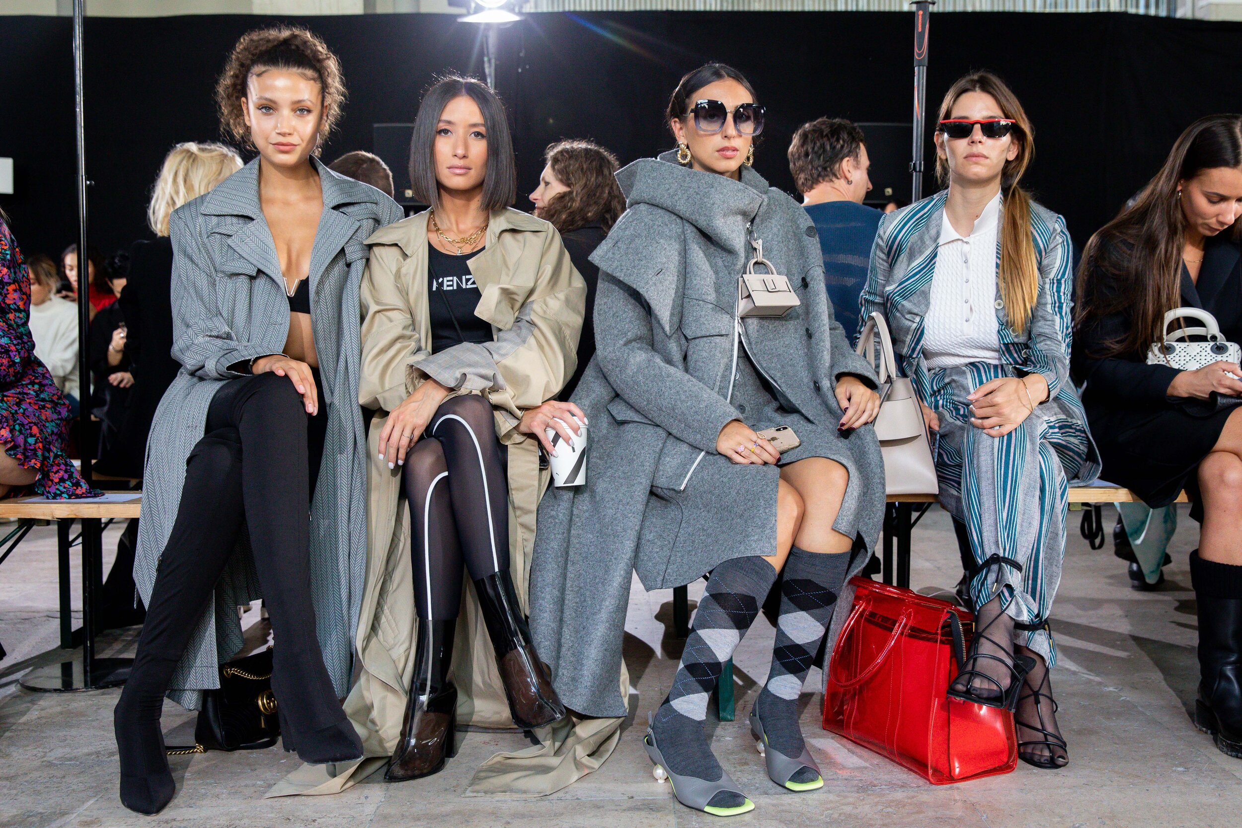  Model wears an outfit , as part of the women ready-to-wear summer 2020, women fashion week, Paris, Fra, from the house of Dawei 