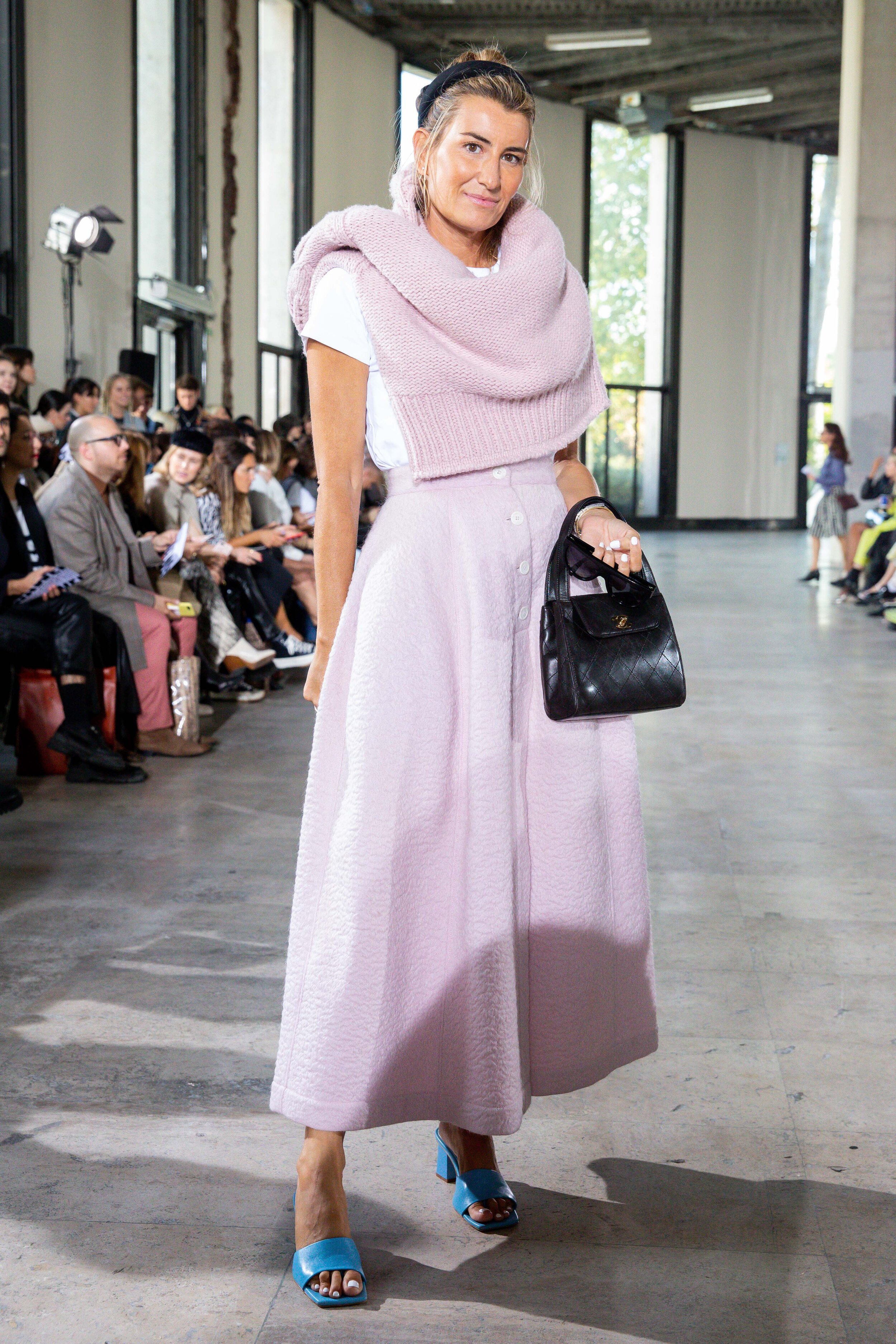  Model wears an outfit , as part of the women ready-to-wear summer 2020, women fashion week, Paris, Fra, from the house of Dawei 