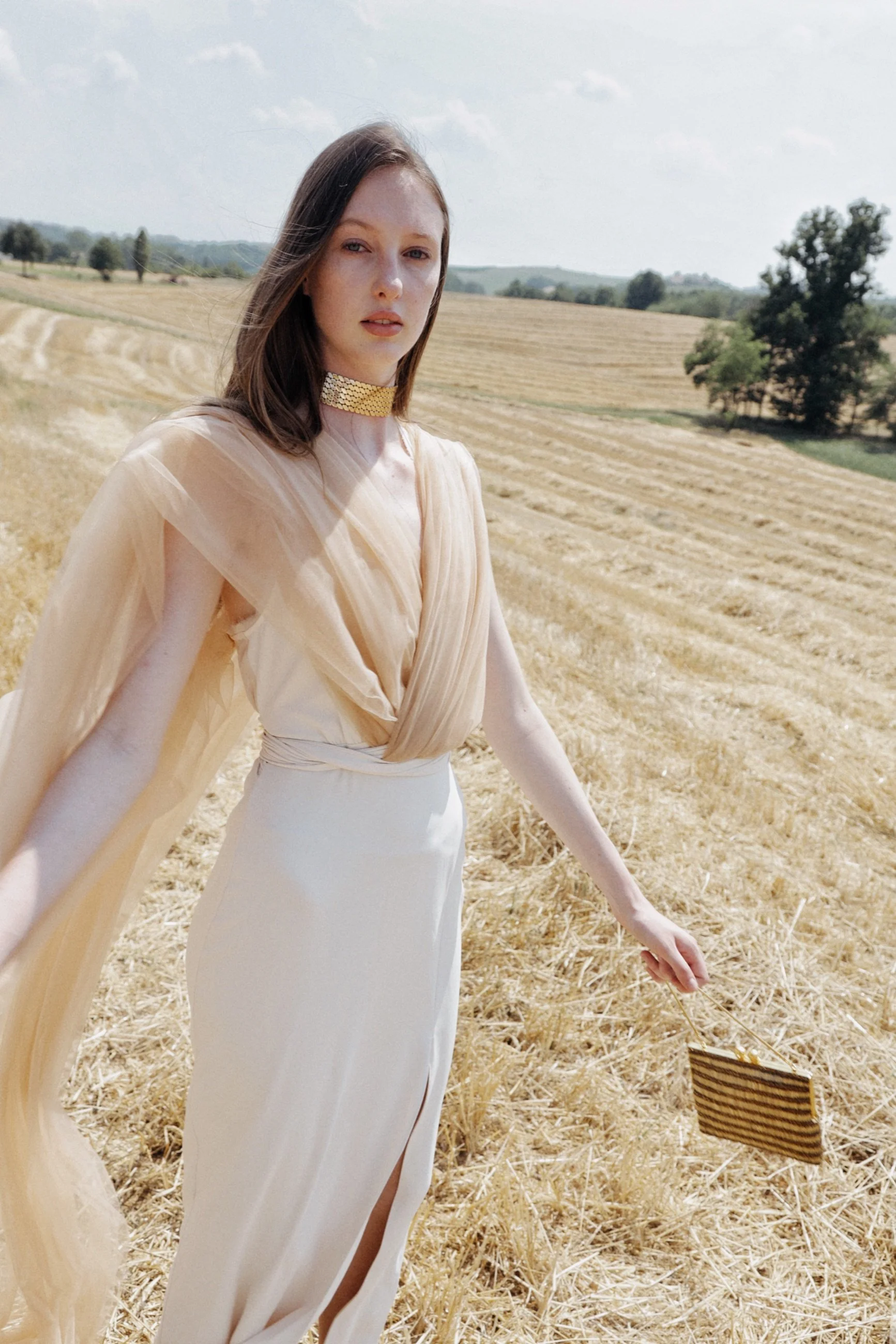 FIELDS OF SILENCE fashion editorial, Piedmont landscape and quiet fashion portraiture, image 2