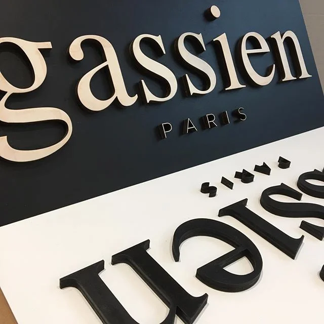 Panneaux signalétiques pour Gassien Paris