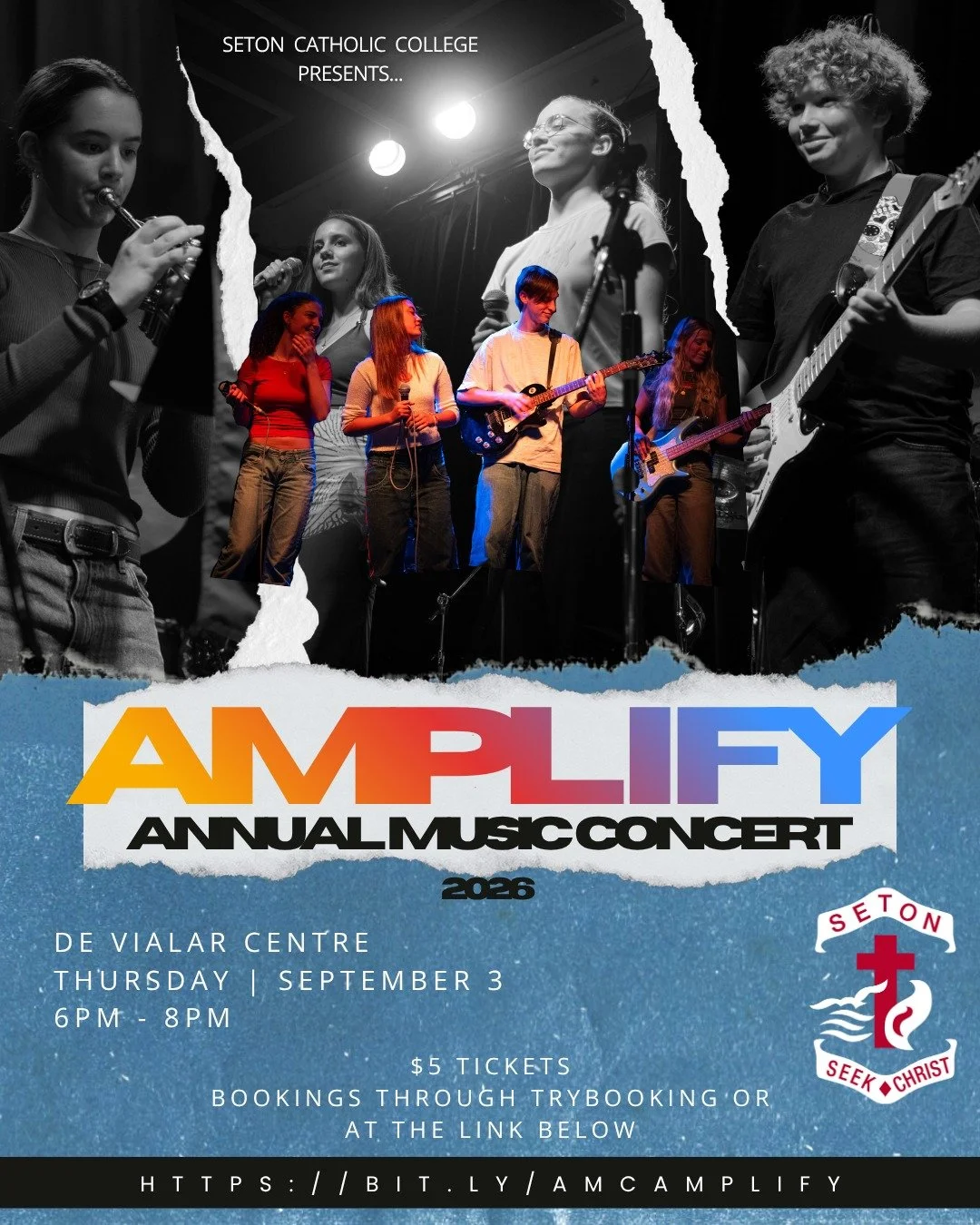 From the first beat of the Percussion Ensemble to the energy of our Rock Bands, Amplify will showcase the incredible range of music happening across Seton.

Our ensemble students have been rehearsing, refining and performing throughout the year, and 