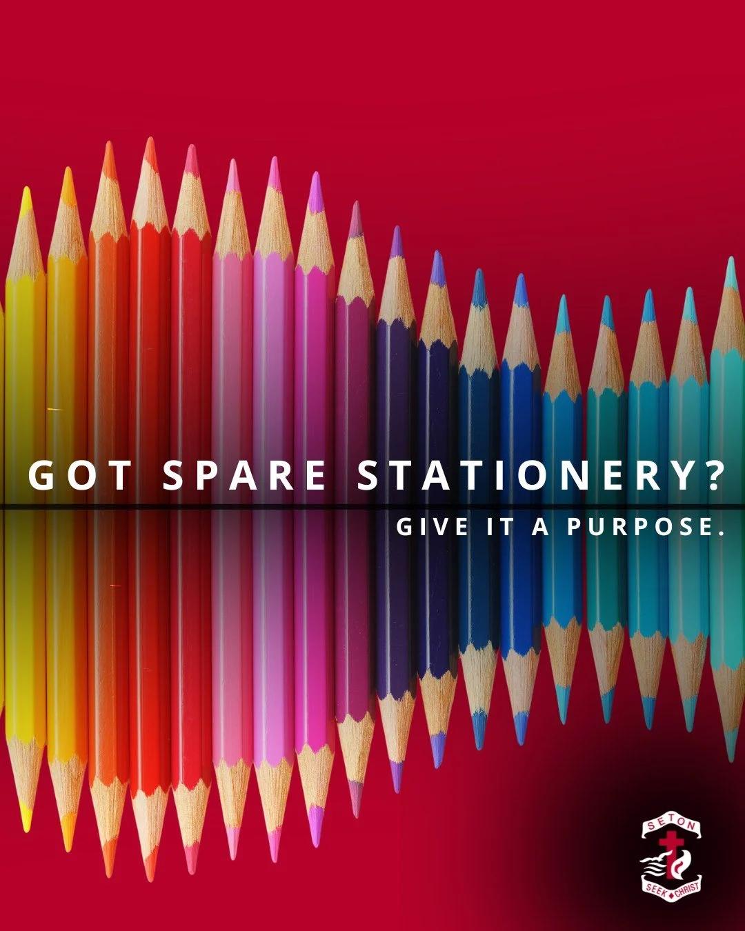 Have you got some spare stationery at home? Give it a purpose!

In November, our Year 12 Alternative to Leavers Tour will visit the Marist Centre in Thailand, where our students will personally deliver stationery to children from Myanmar refugee comm