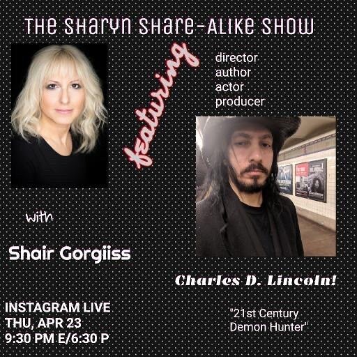 Join writer/director/co-producer/&ldquo;Tony&rdquo; @charles.d.lincoln Tonight! 9:30PM EST with @sharyndipity He&rsquo;ll be talking about @21stcdemonhunter @theresaandallison @bishops_cove and more! #interview #indie #diy #promotion #nycindie #nycin