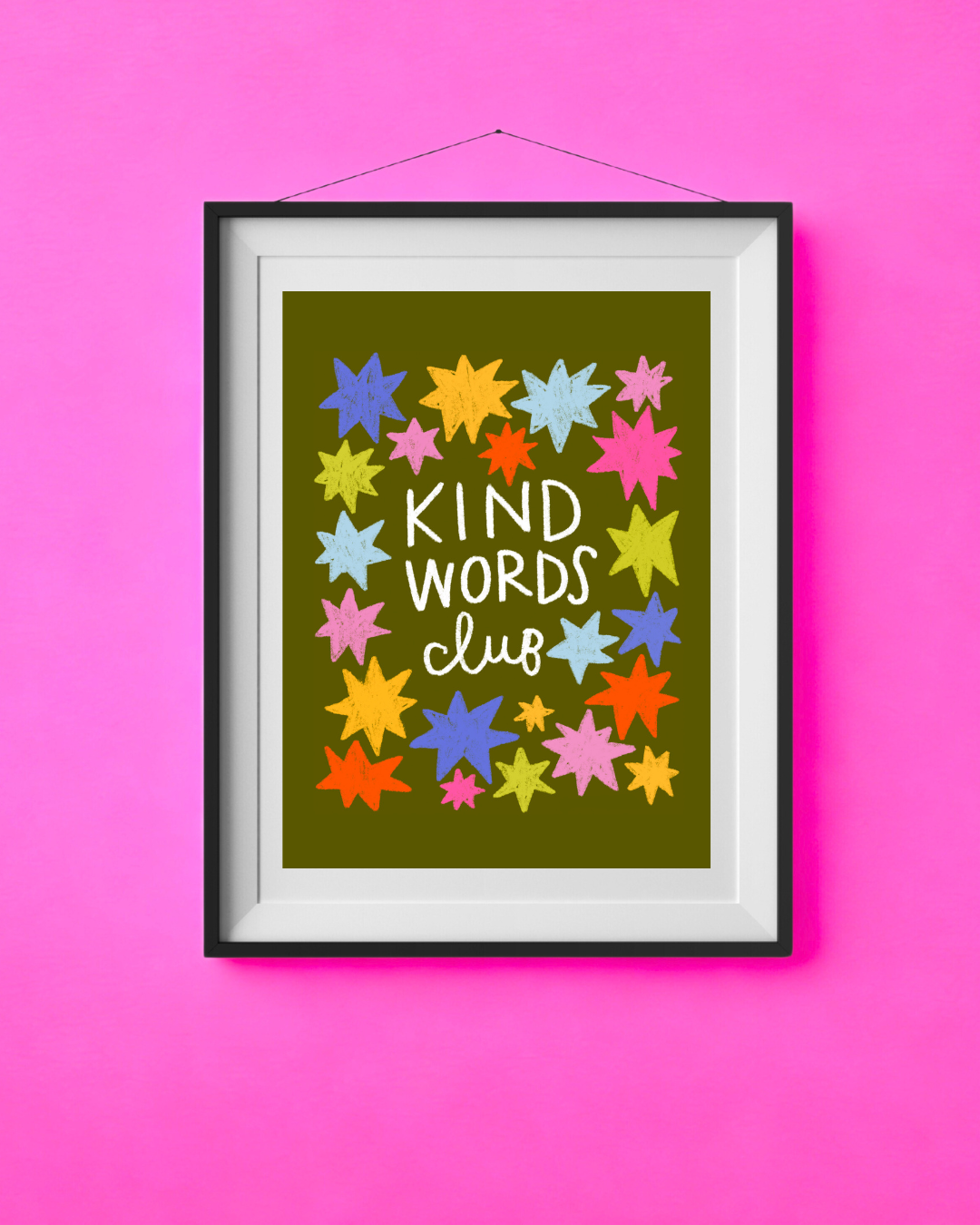 Kind Words Club - A4 Print
