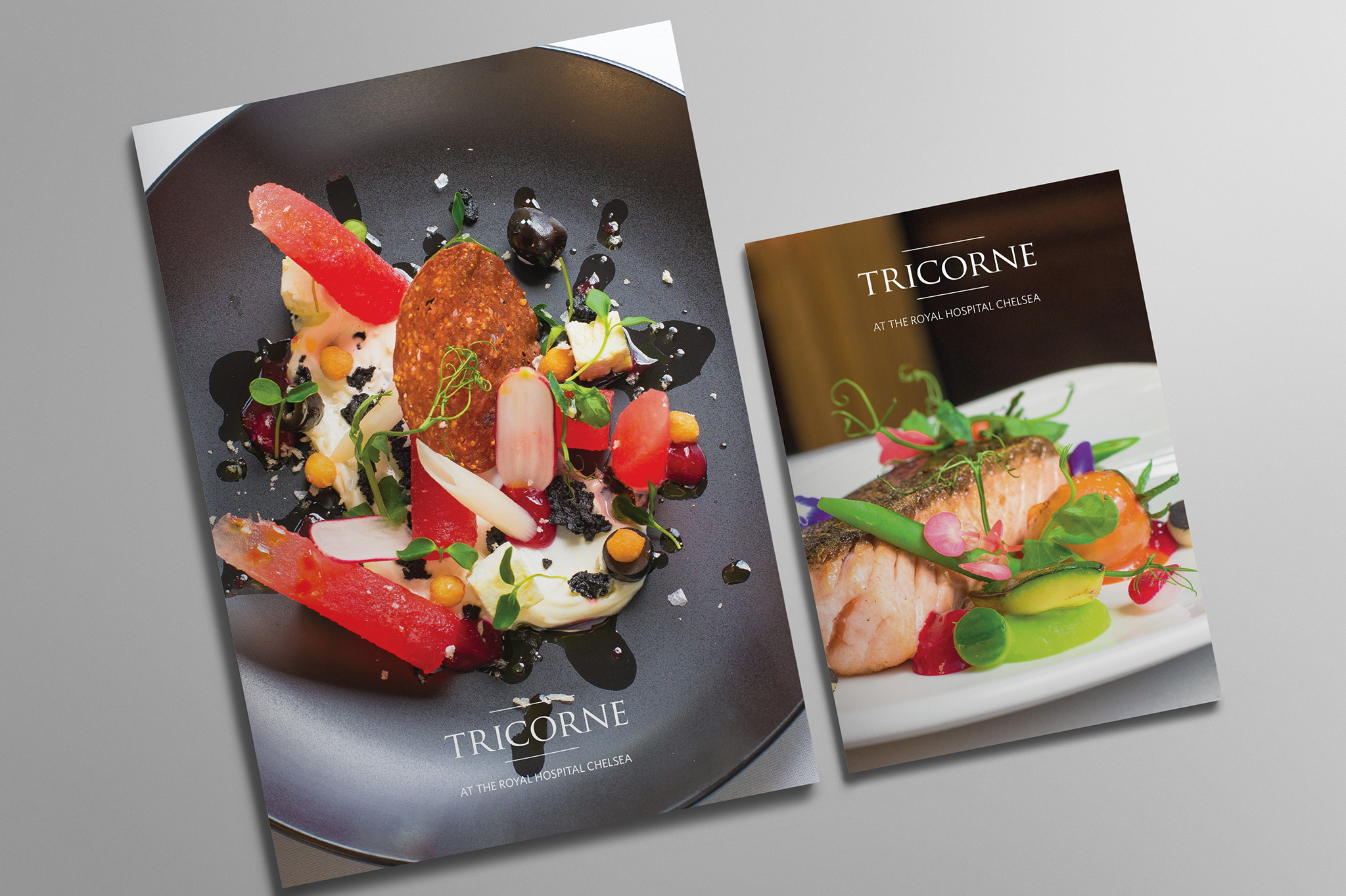 While still promoting the same locations, the brochures appealed to two very different audiences. We wrote copy that reflected the intimate and personal space for the weddings and a more practical tone for the events brochure. To tie it all up we created a folder and envelope, where the various brochures could be inserted according to the specific enquiry.