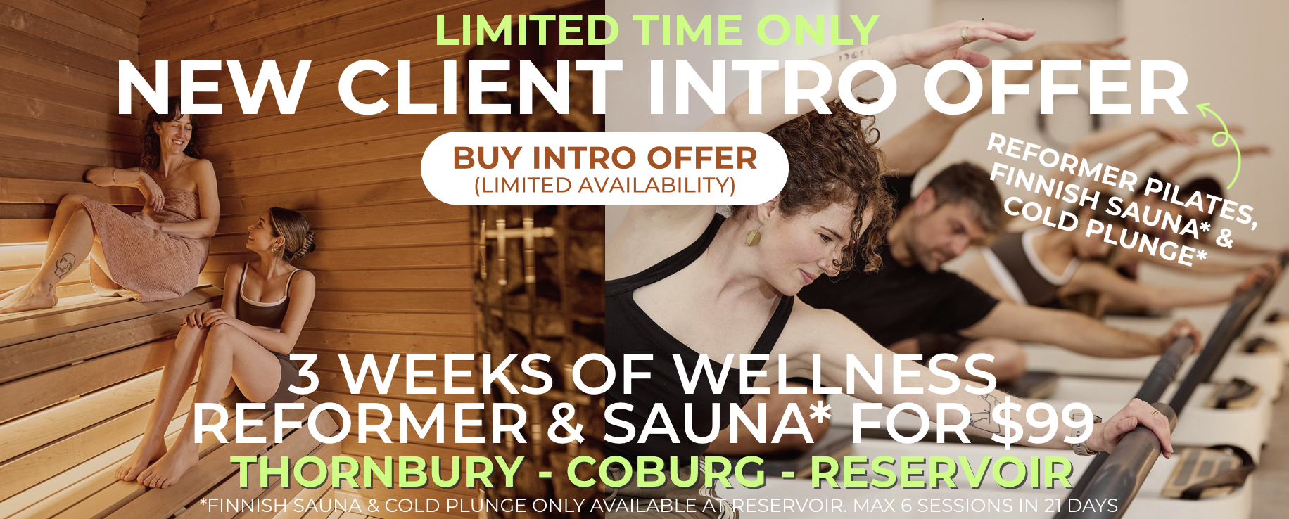 reformer pilates studio sauna new client offer arise studio health pilates and wellness